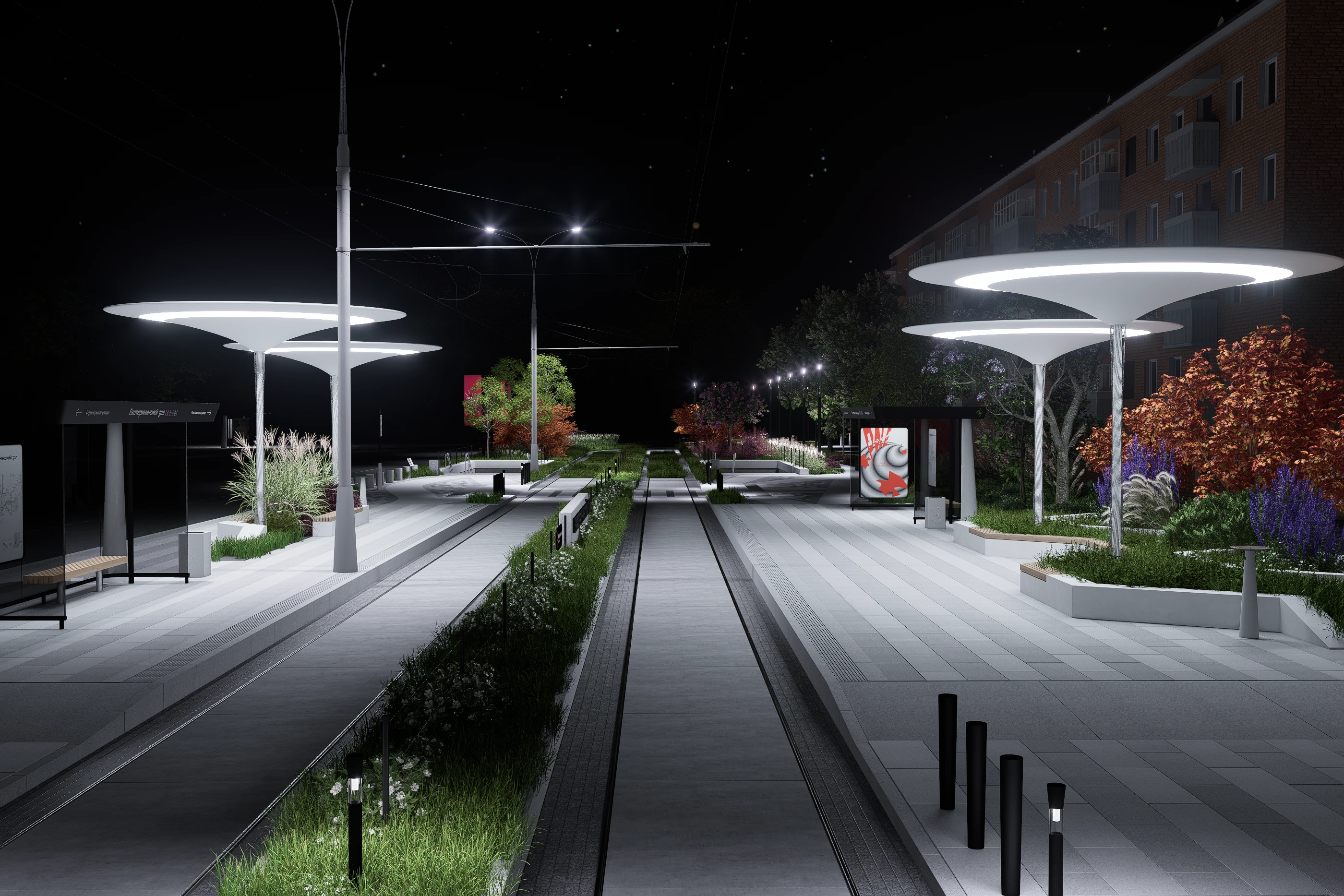Трамвайная станция Краснодар / tram station — Изображение №23 — Графика, 3D на Dprofile