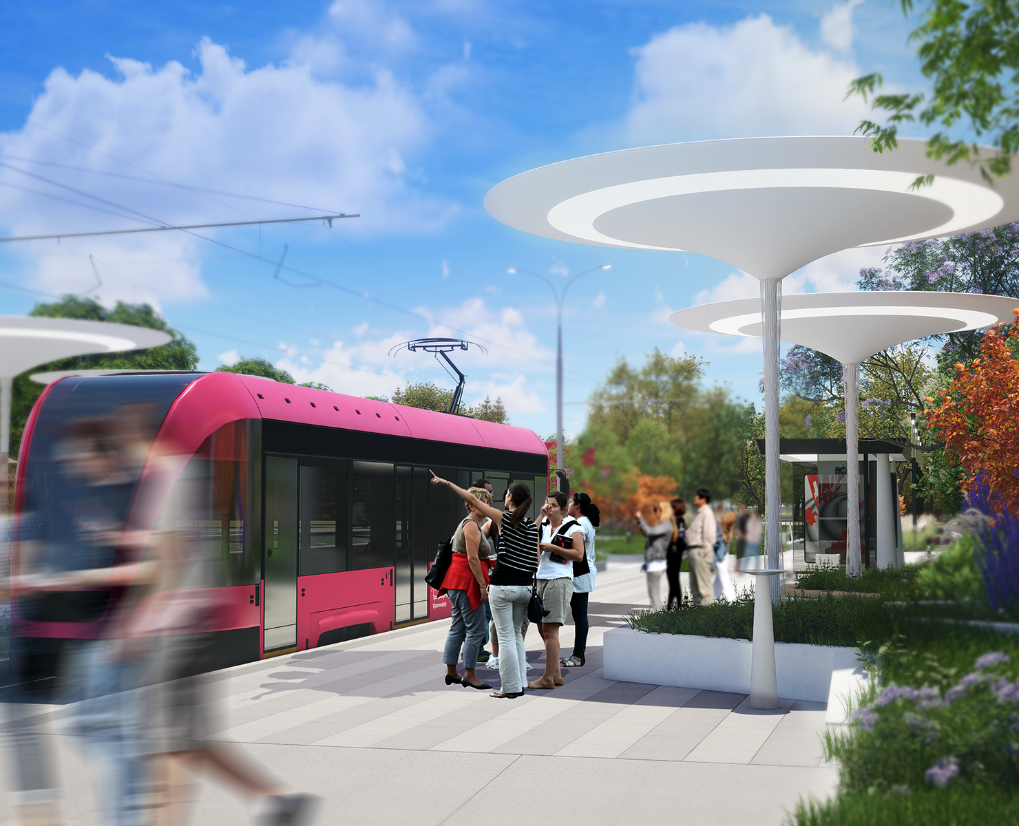 Трамвайная станция Краснодар / tram station на Dprofile