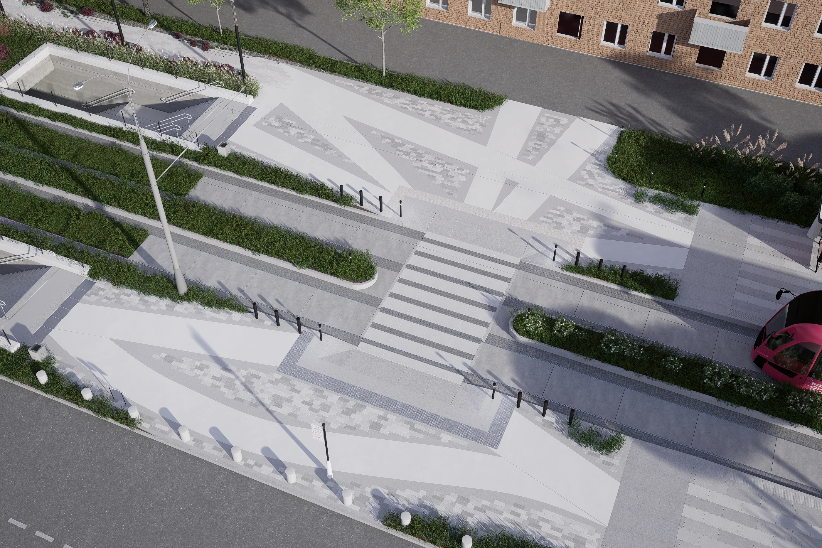 Трамвайная станция Краснодар / tram station — Изображение №14 — Графика, 3D на Dprofile