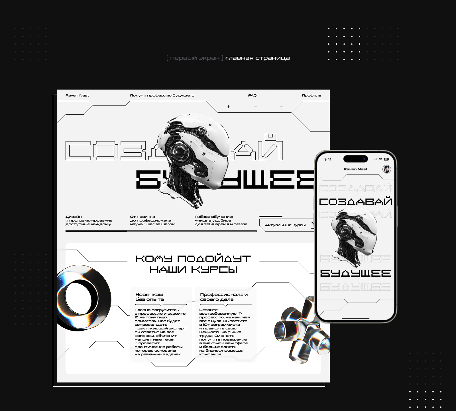 Веб-сайт «Raven Nest» — Изображение №4 — Интерфейсы, Брендинг на Dprofile