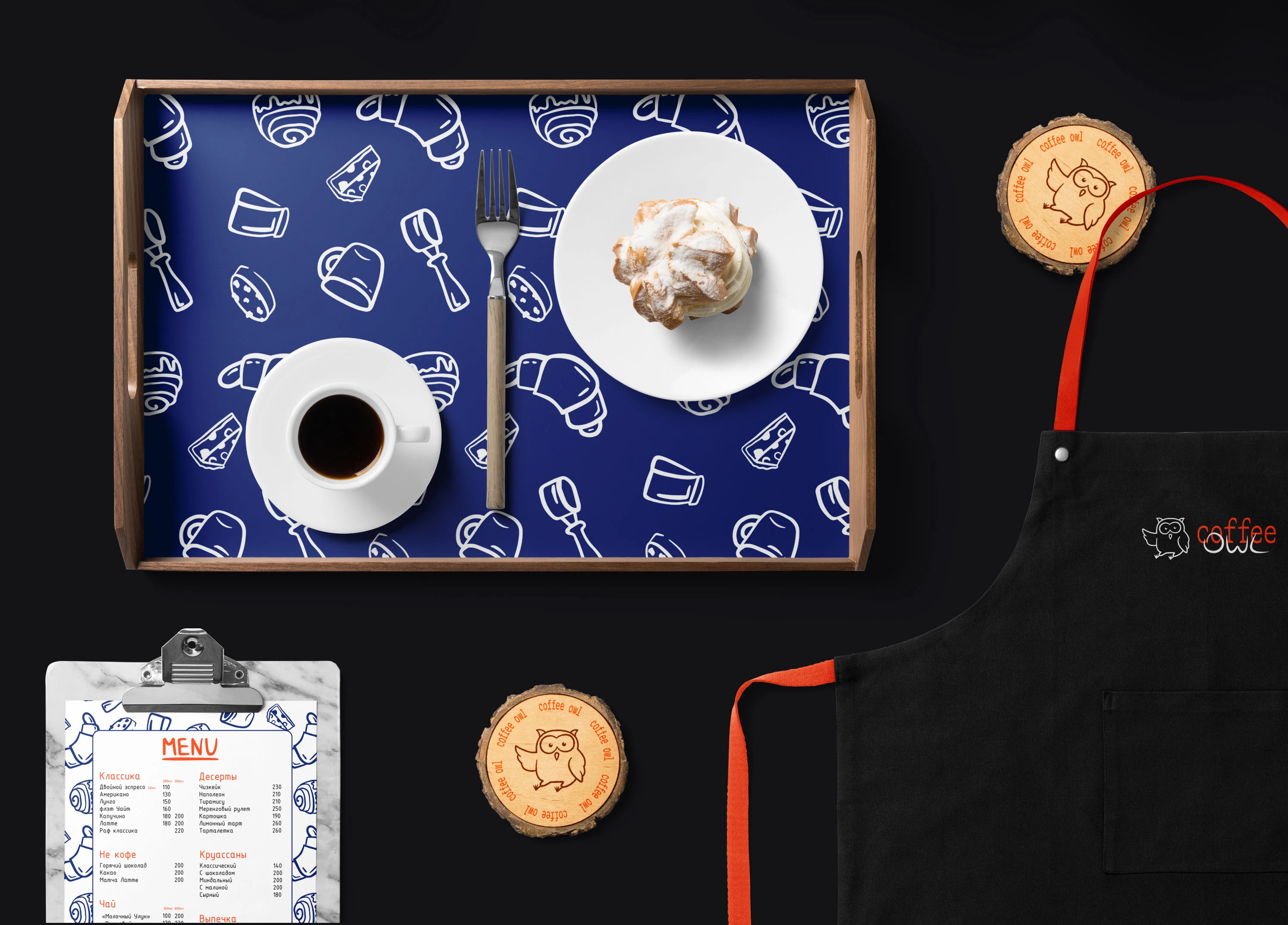 Coffee owl | brand identity | coffee shop — Изображение №8 — Брендинг, Иллюстрация на Dprofile