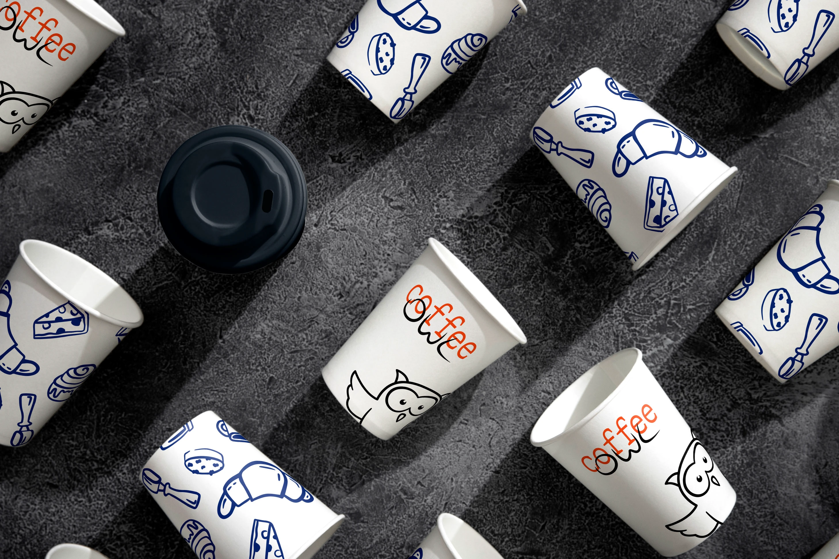 Coffee owl | brand identity | coffee shop — Изображение №11 — Брендинг, Иллюстрация на Dprofile