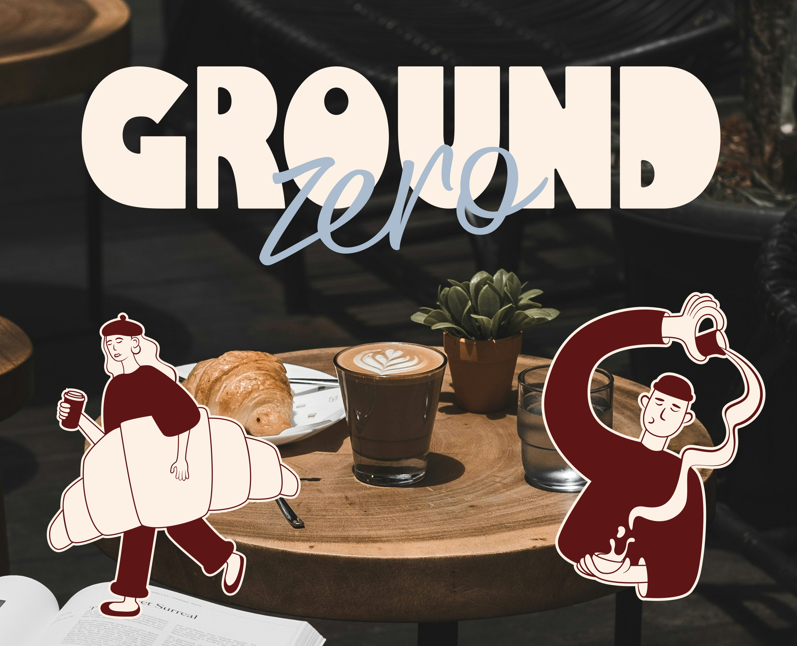 GROUND ZERO COFFEE SHOP | BRAND IDENTITY — Брендинг, Иллюстрация на Dprofile