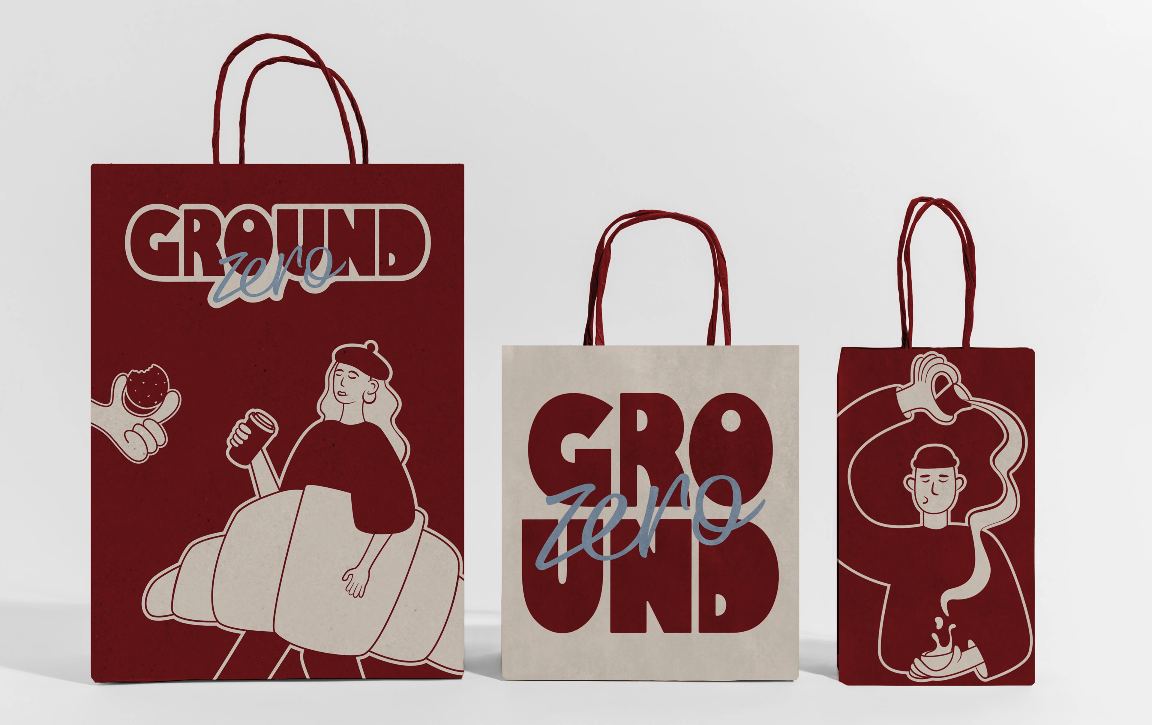 GROUND ZERO COFFEE SHOP | BRAND IDENTITY — Изображение №7 — Брендинг, Иллюстрация на Dprofile