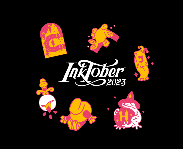INKTOBER LETTERING — Иллюстрация на Dprofile