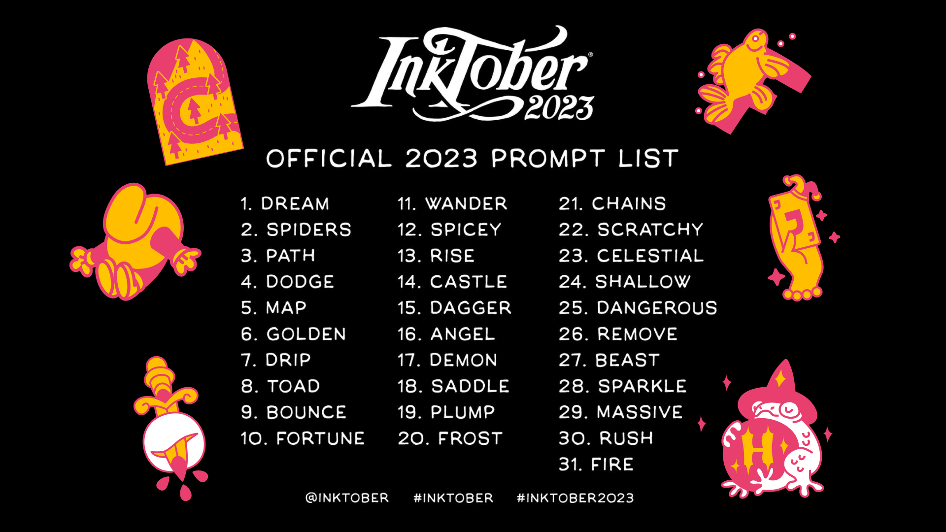 INKTOBER LETTERING — Изображение №1 — Иллюстрация на Dprofile