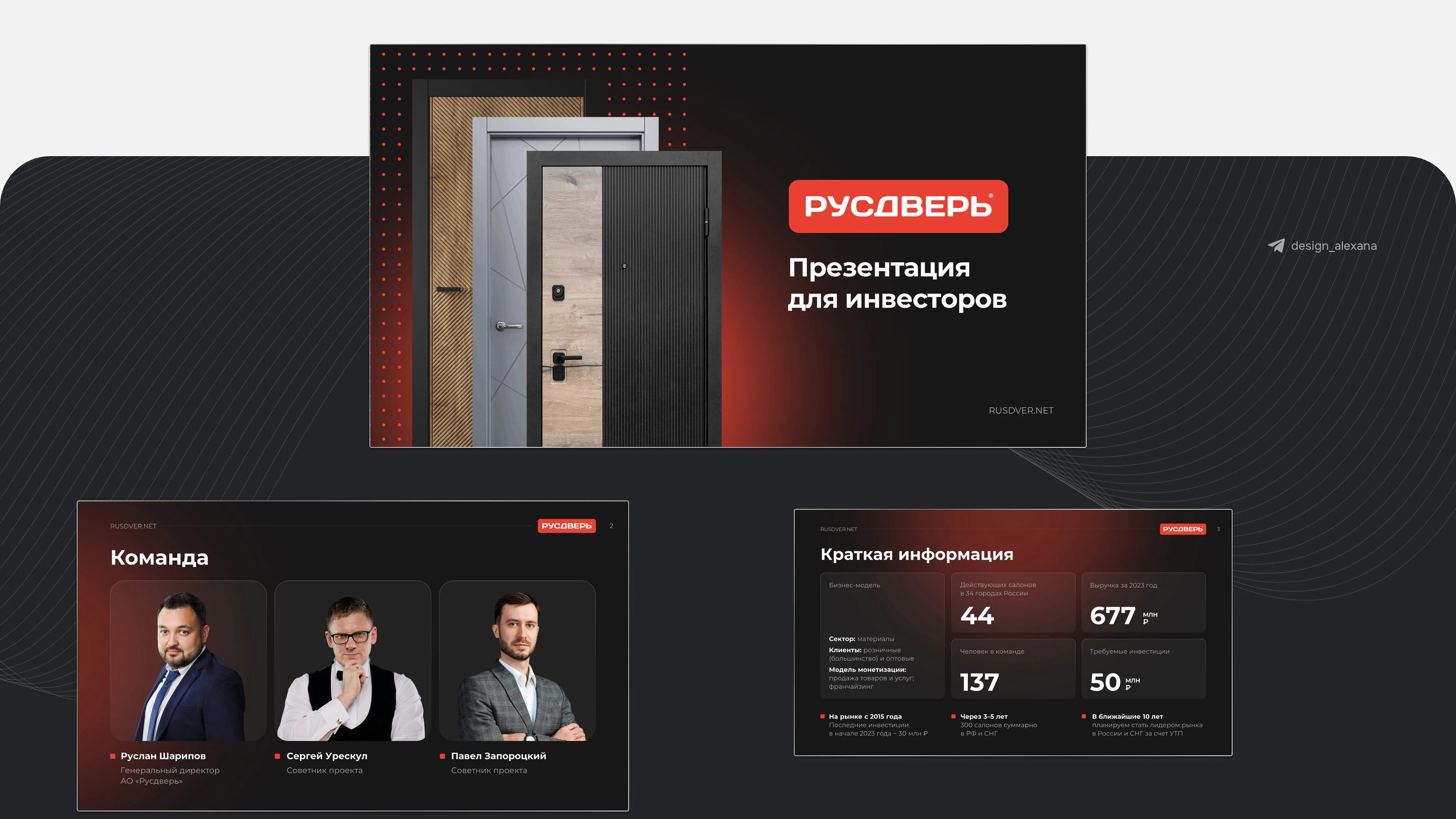Презентация для инвесторов компании по продаже дверей — Изображение №2 — Графика, Маркетинг на Dprofile