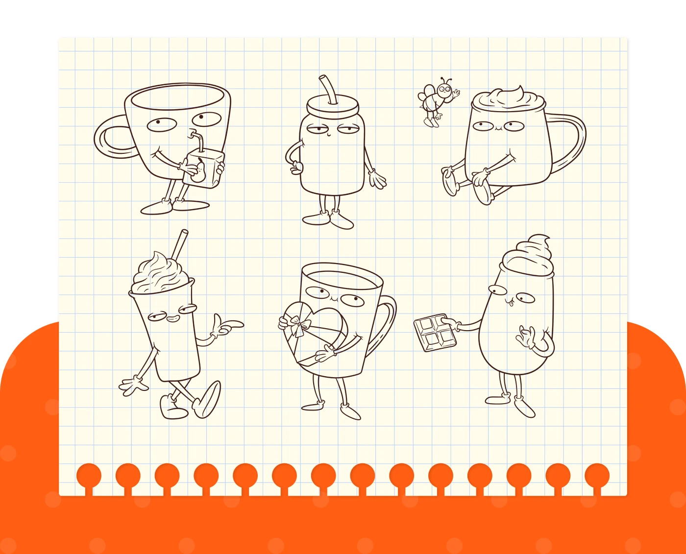 Сoffee shop Mascot. Packaging Design & Characters — Изображение №5 — Брендинг, Иллюстрация на Dprofile
