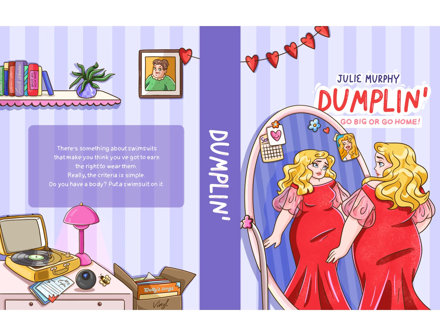 Book illustration&cover. Packaging & Characters. Dumplin' — Изображение №12 — Иллюстрация, Графика на Dprofile