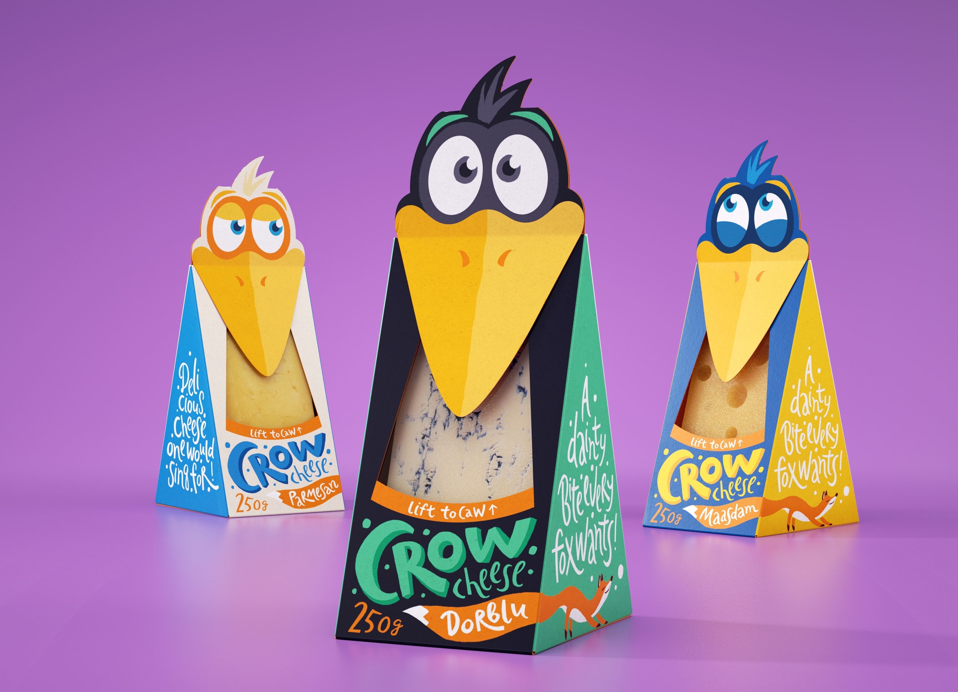 Packing for cheese "Crow Cheese" — Изображение №3 — Брендинг, Иллюстрация на Dprofile