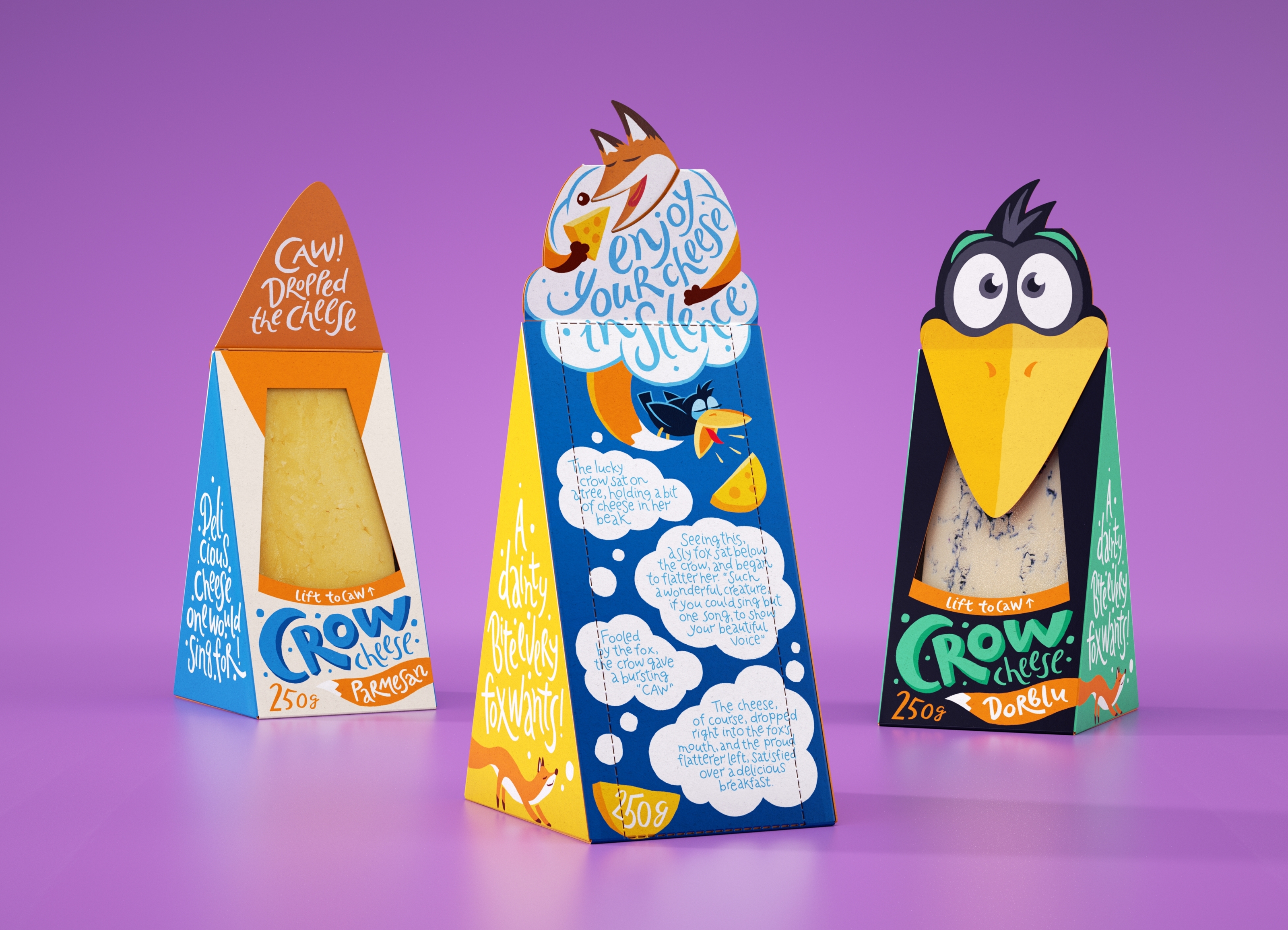 Packing for cheese "Crow Cheese" — Изображение №4 — Брендинг, Иллюстрация на Dprofile