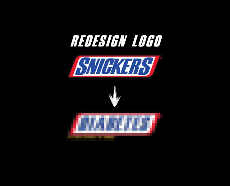 snickers redesign logo — Брендинг, Графика на Dprofile