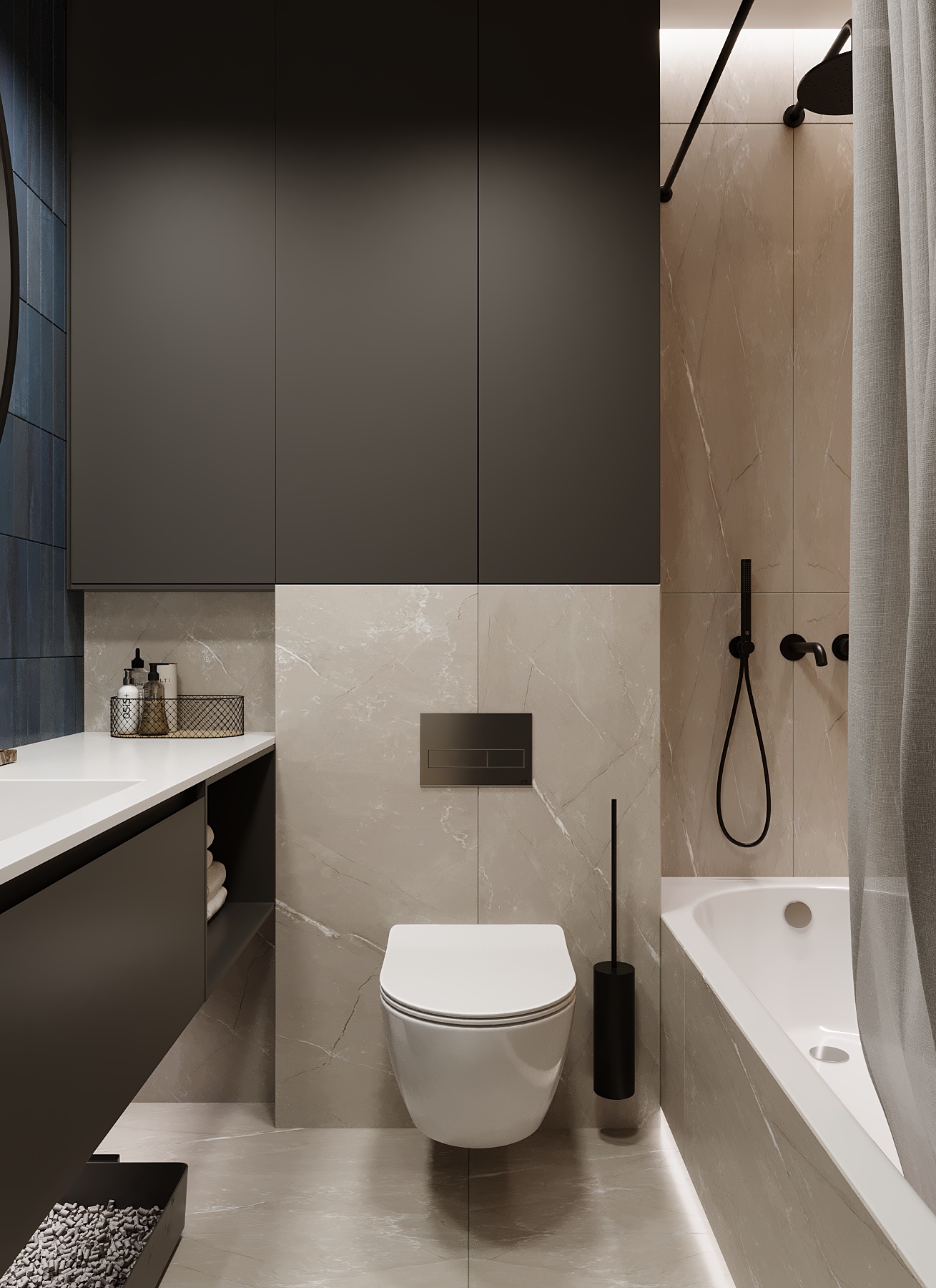 Дизайн проект интерьера ЖК Гранит — Изображение №23 — Иллюстрация, 3D на Dprofile