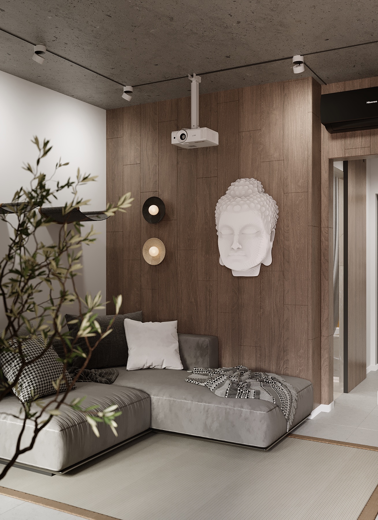 Дизайн проект интерьера ЖК Гранит — Изображение №9 — Иллюстрация, 3D на Dprofile