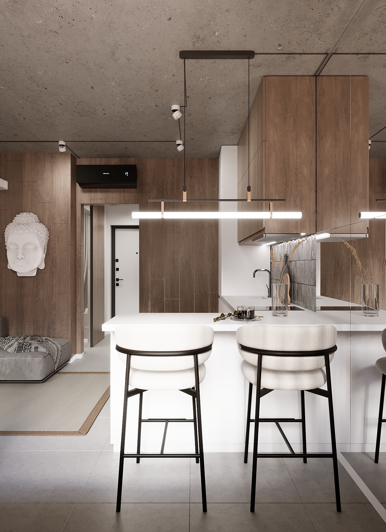 Дизайн проект интерьера ЖК Гранит — Изображение №8 — Иллюстрация, 3D на Dprofile