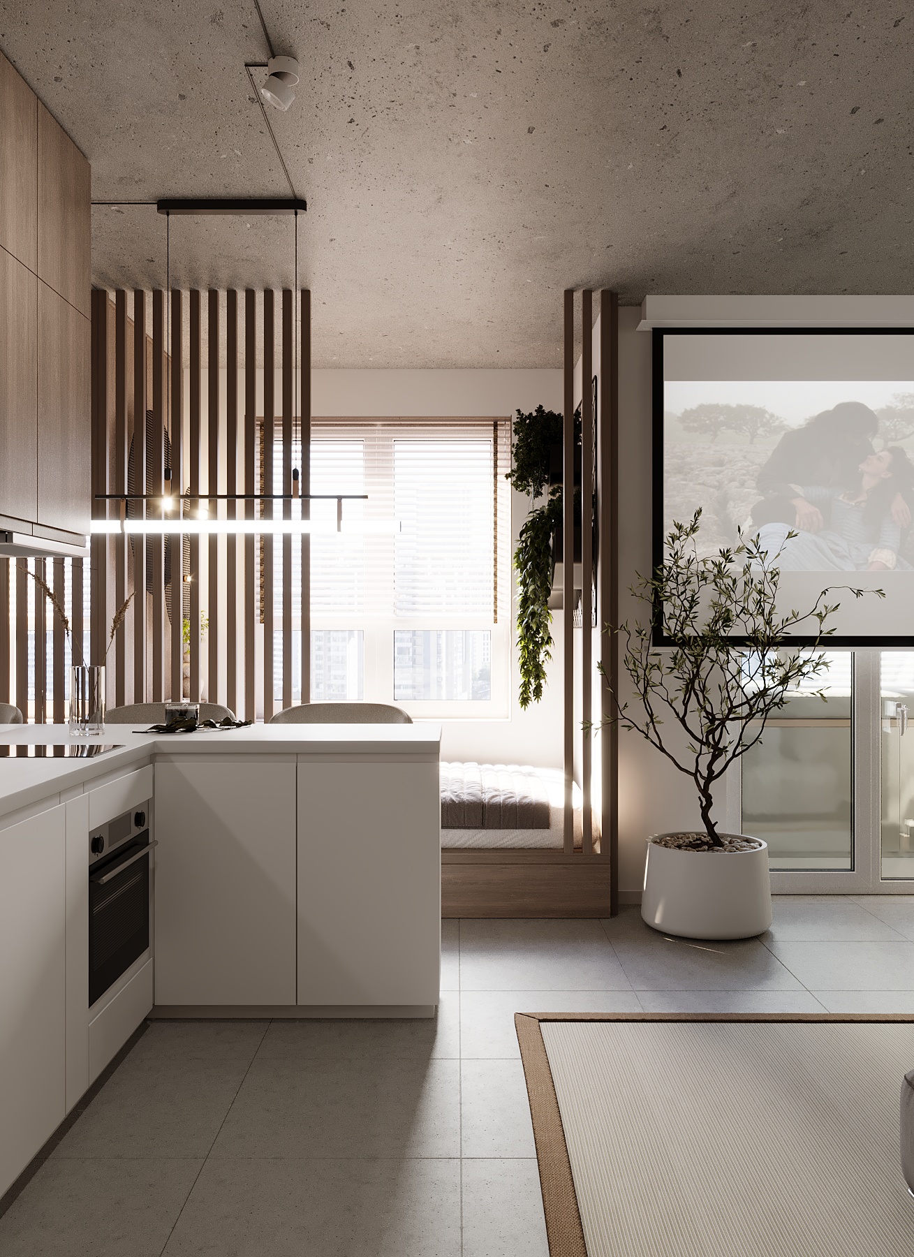 Дизайн проект интерьера ЖК Гранит — Изображение №3 — Иллюстрация, 3D на Dprofile