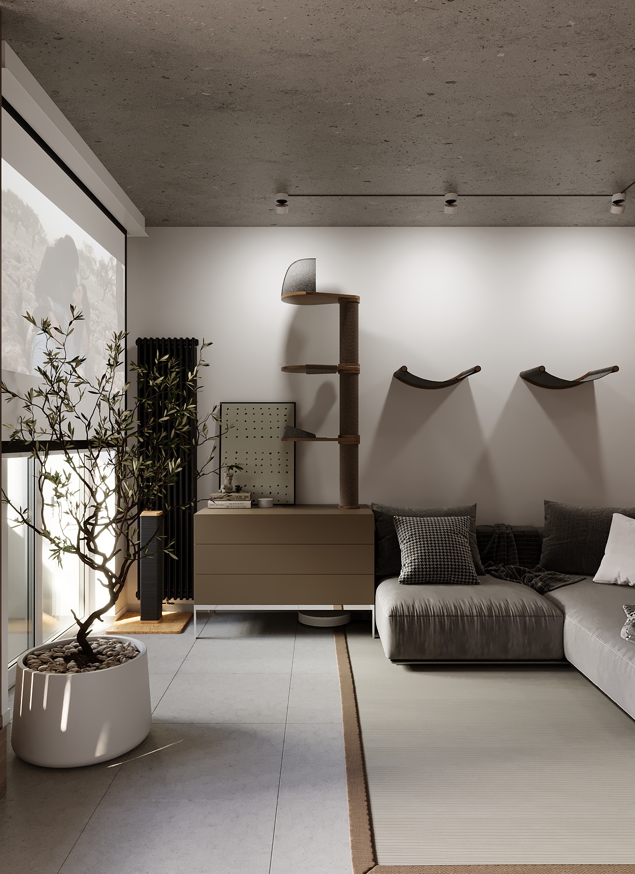 Дизайн проект интерьера ЖК Гранит — Изображение №6 — Иллюстрация, 3D на Dprofile