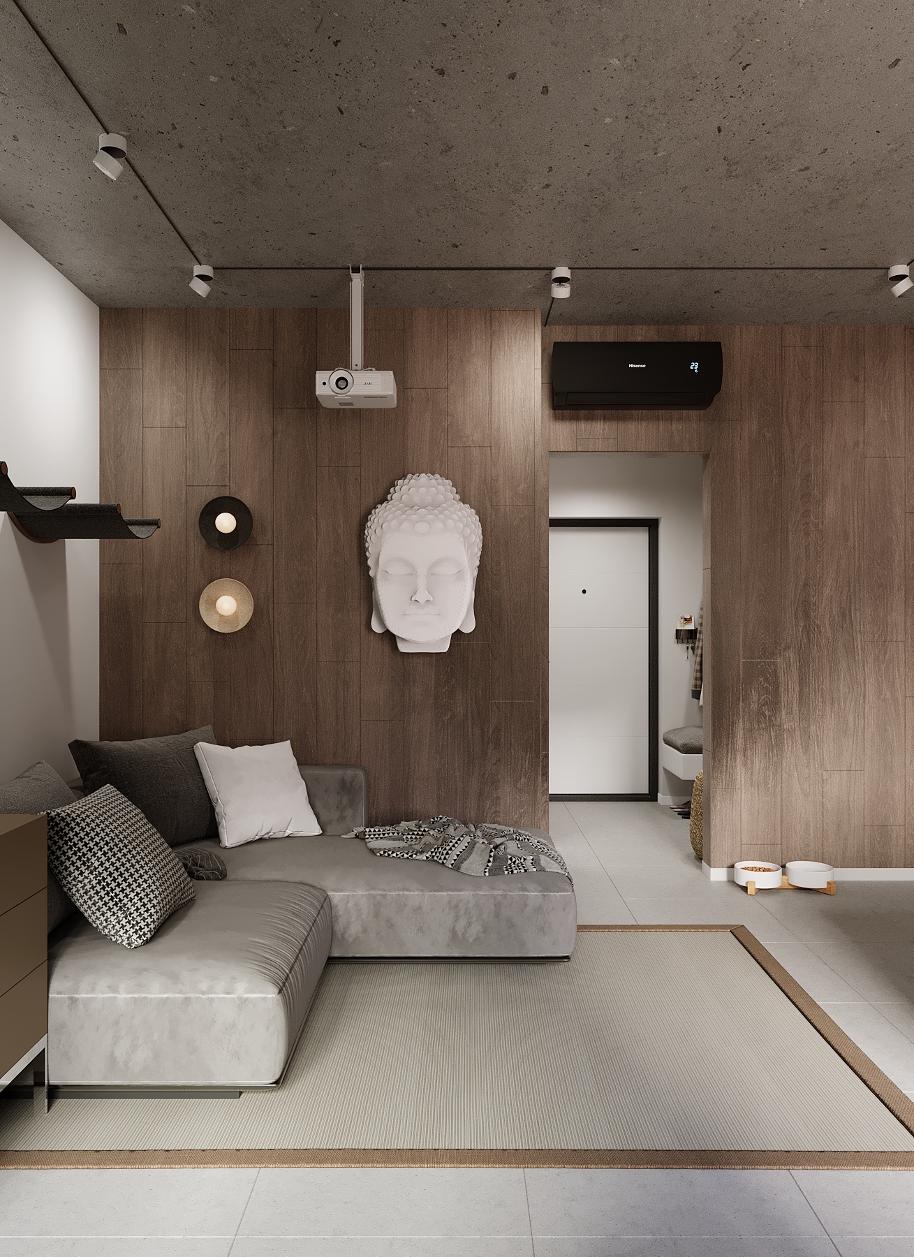 Дизайн проект интерьера ЖК Гранит — Изображение №7 — Иллюстрация, 3D на Dprofile