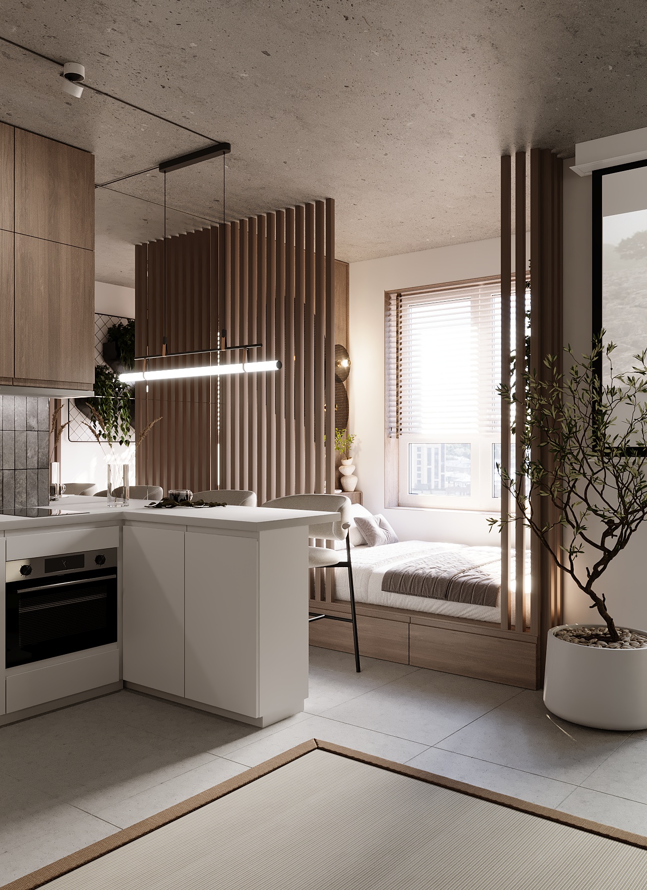 Дизайн проект интерьера ЖК Гранит — Изображение №2 — Иллюстрация, 3D на Dprofile