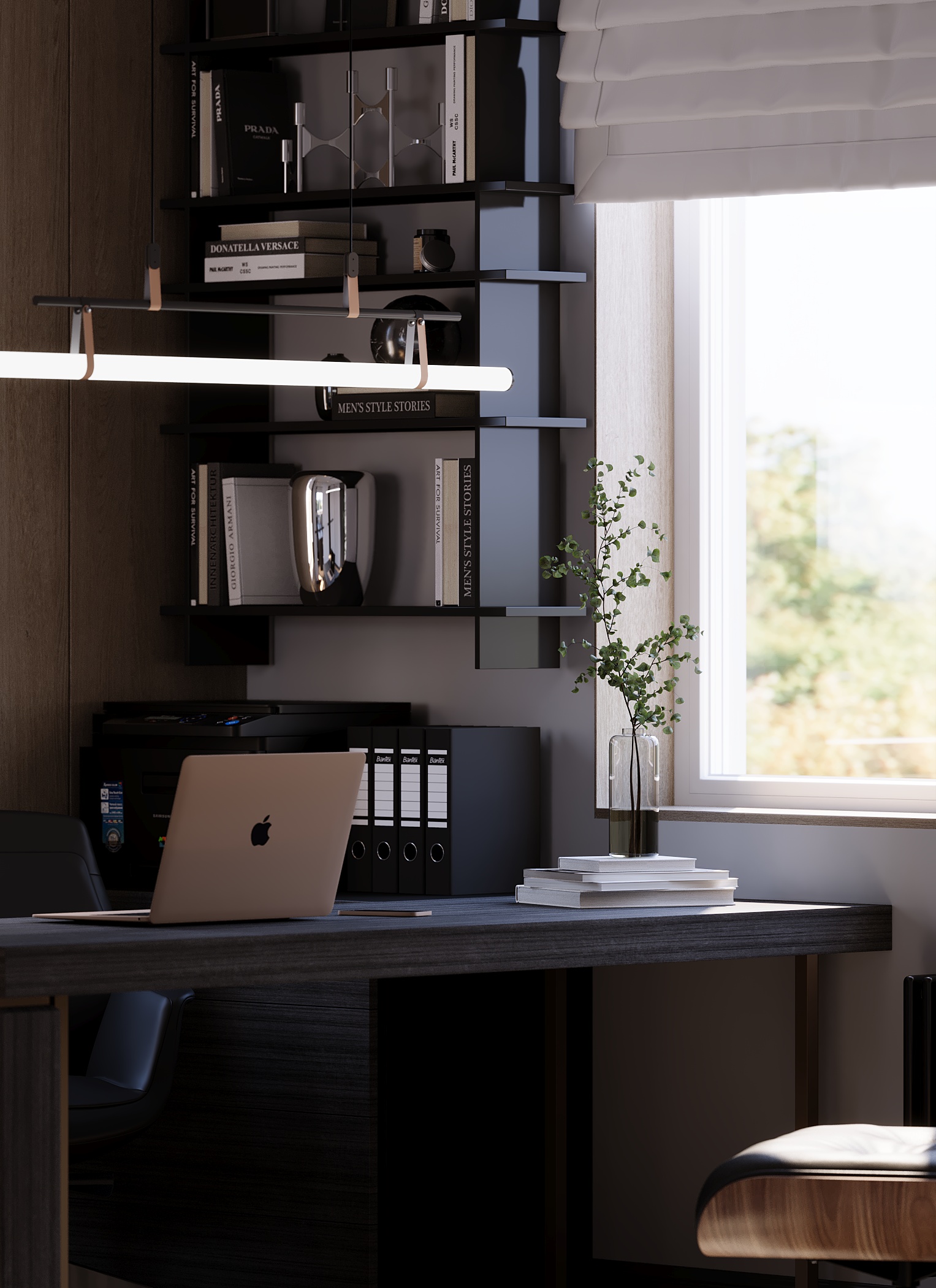 Интерьер кабинета и спальни — Изображение №7 — Иллюстрация, 3D на Dprofile