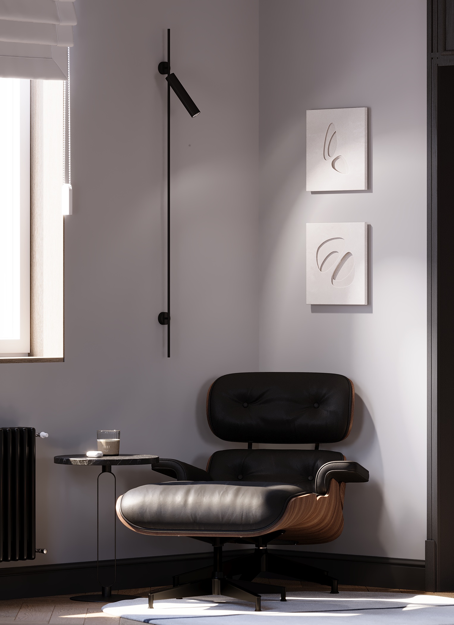 Интерьер кабинета и спальни — Изображение №1 — Иллюстрация, 3D на Dprofile