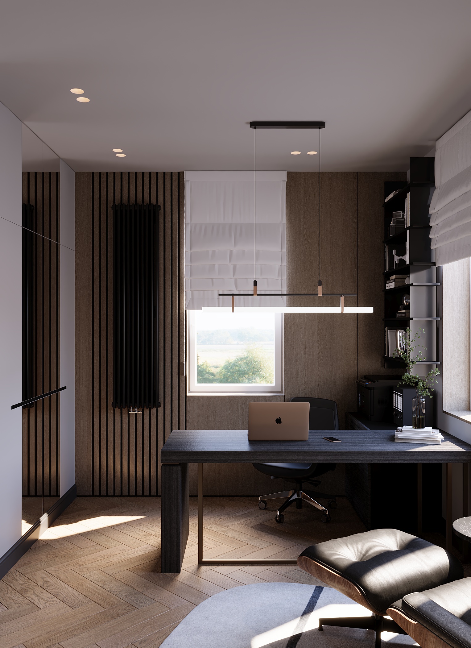 Интерьер кабинета и спальни — Изображение №2 — Иллюстрация, 3D на Dprofile