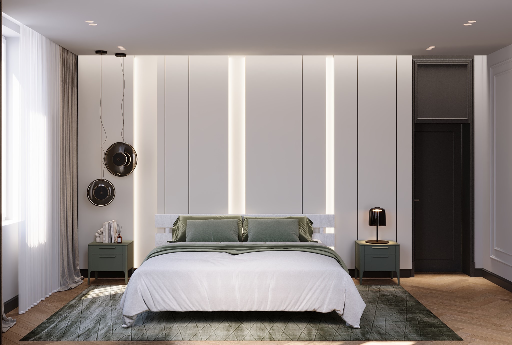 Интерьер кабинета и спальни — Изображение №9 — Иллюстрация, 3D на Dprofile