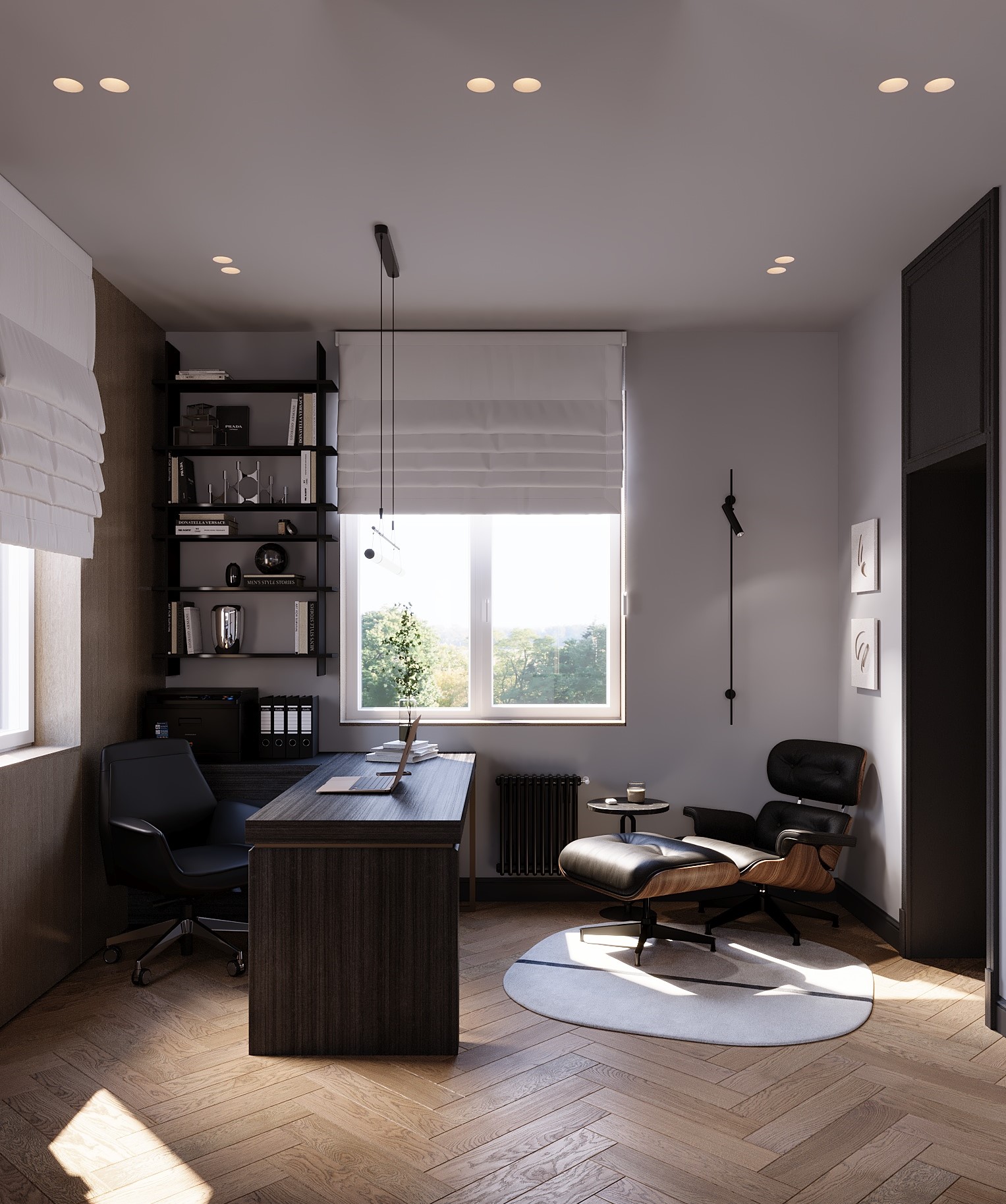 Интерьер кабинета и спальни — Изображение №3 — Иллюстрация, 3D на Dprofile