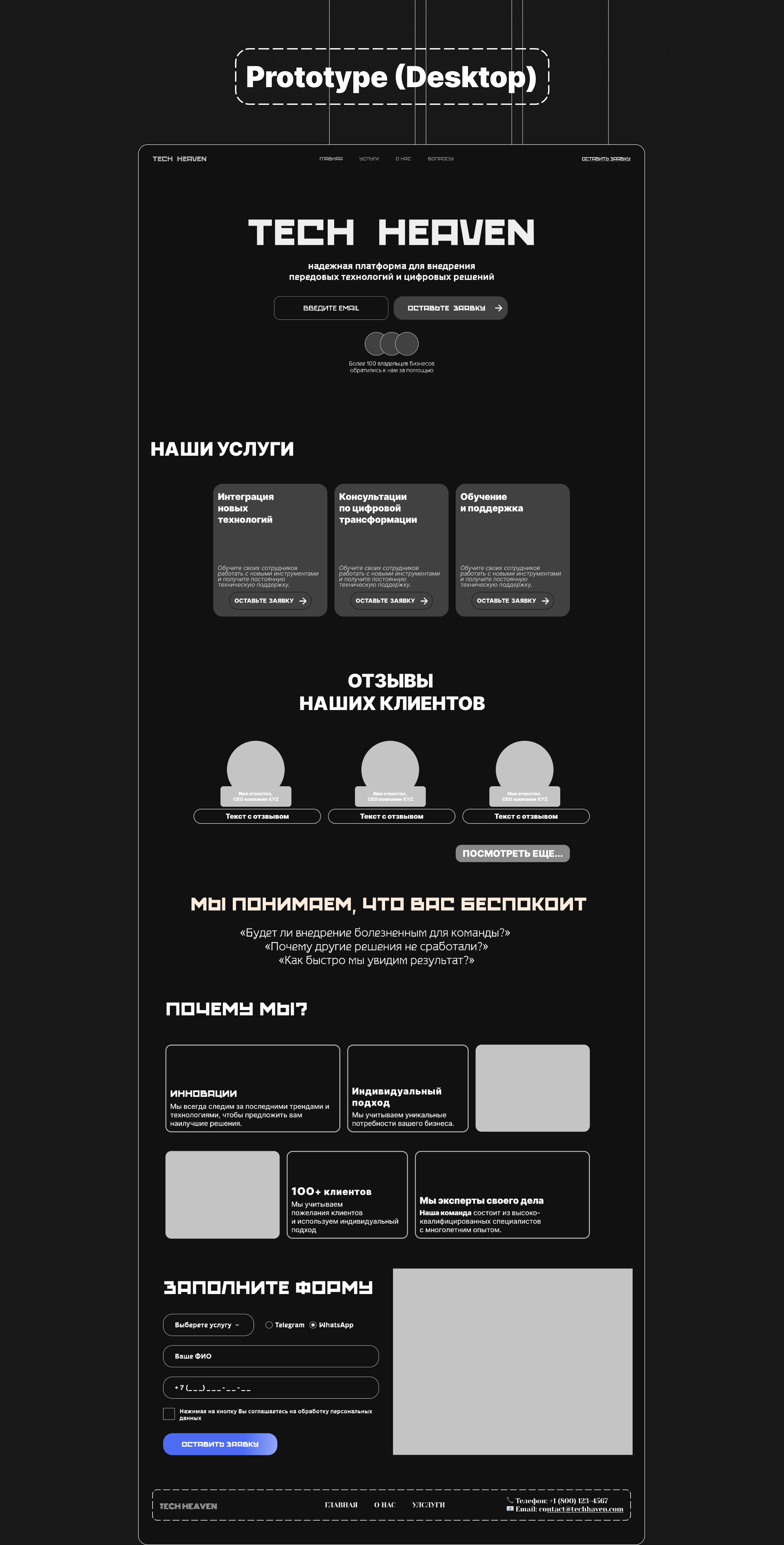 Lending page for It-company — Изображение №5 — Интерфейсы на Dprofile