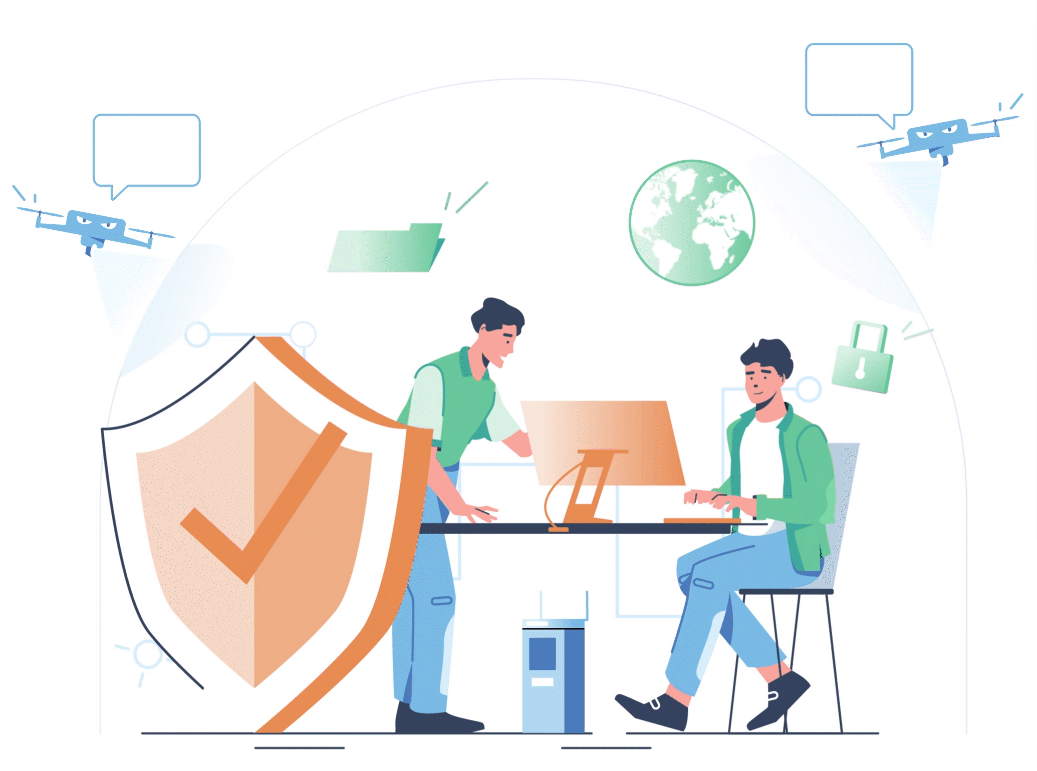 Lottie animation for CyCover — Изображение №2 — Интерфейсы, Анимация на Dprofile