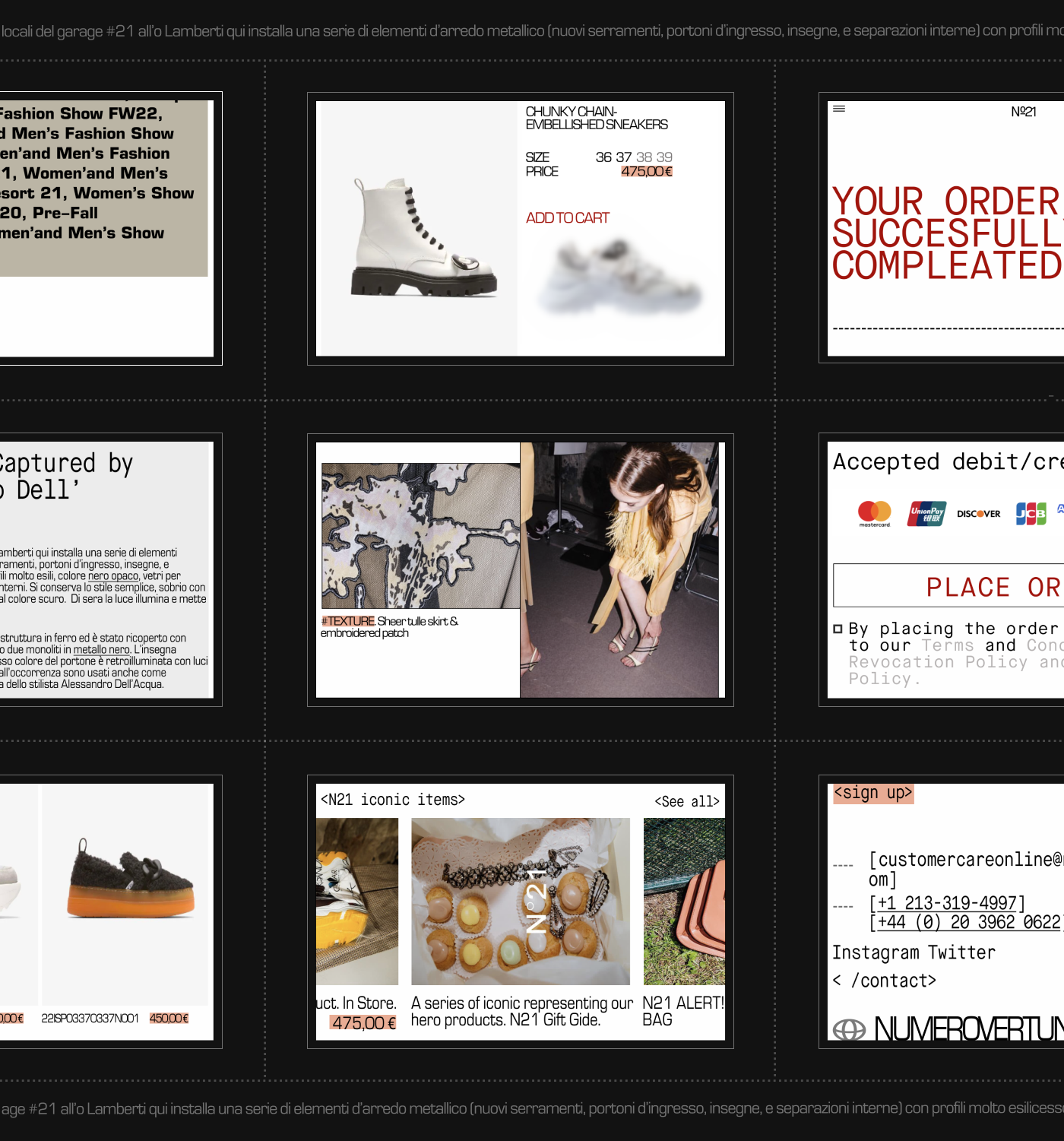 E-commerce/Numero21 — Изображение №4 — Интерфейсы на Dprofile