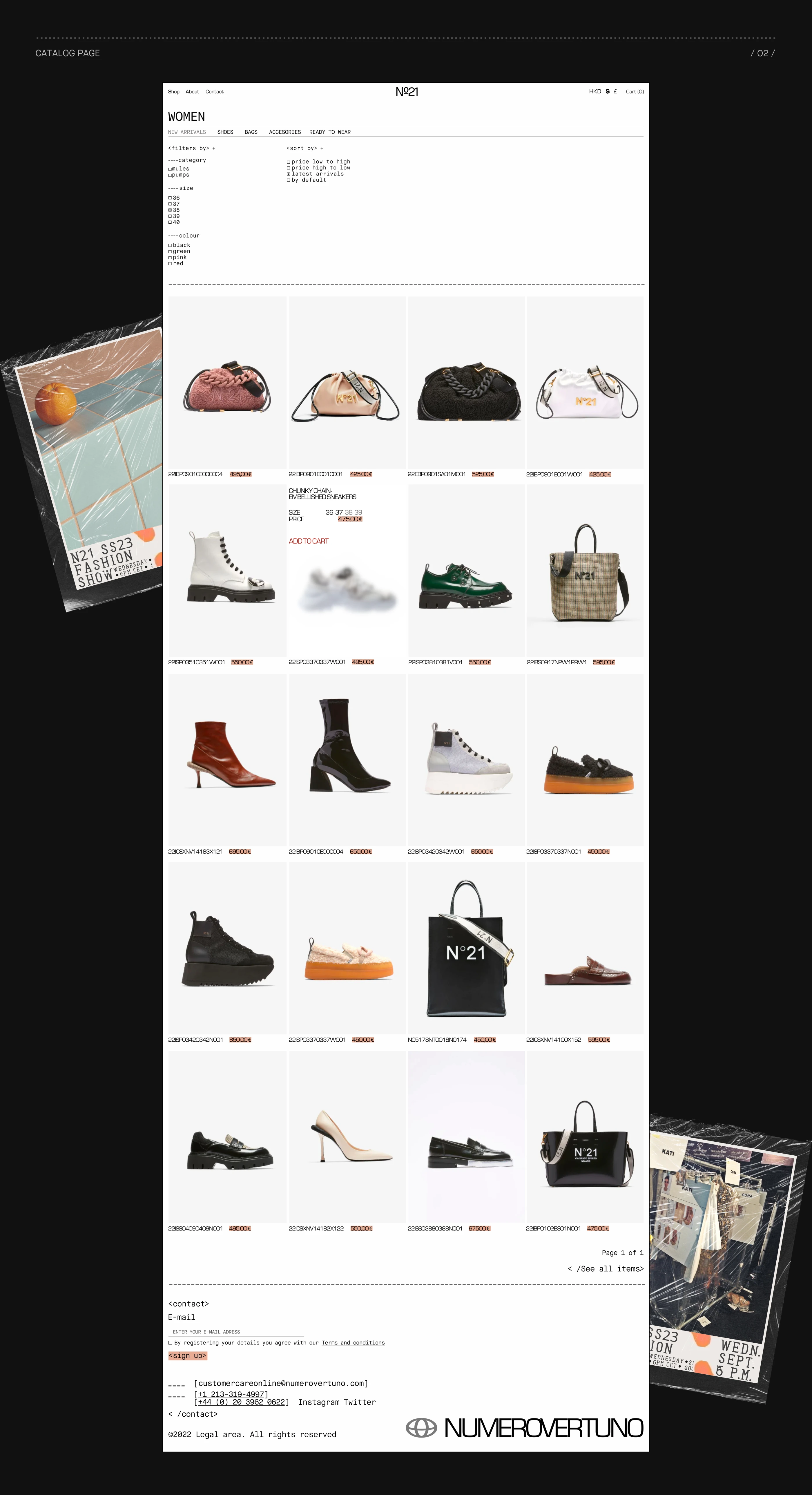 E-commerce/Numero21 — Изображение №6 — Интерфейсы на Dprofile