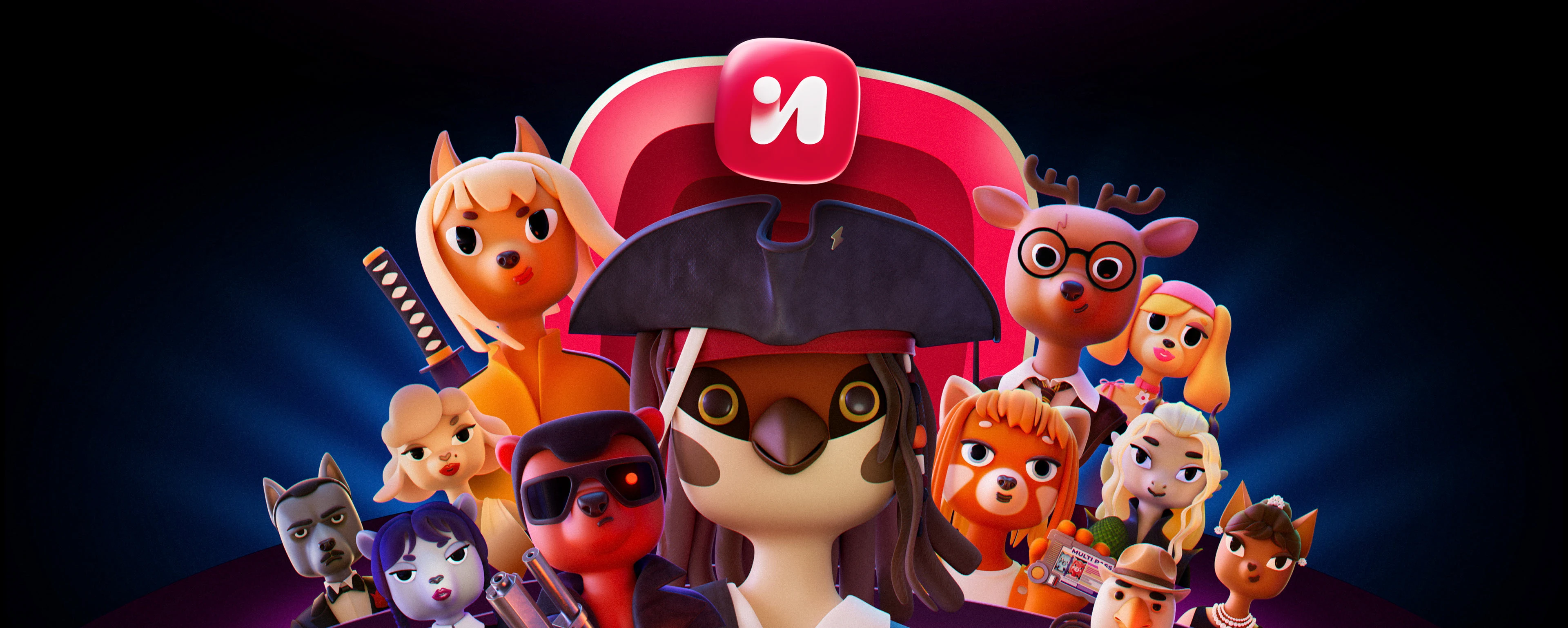 Сет персонажей для онлайн-кинотеатра Иви — Изображение №1 — Интерфейсы, Иллюстрация на Dprofile