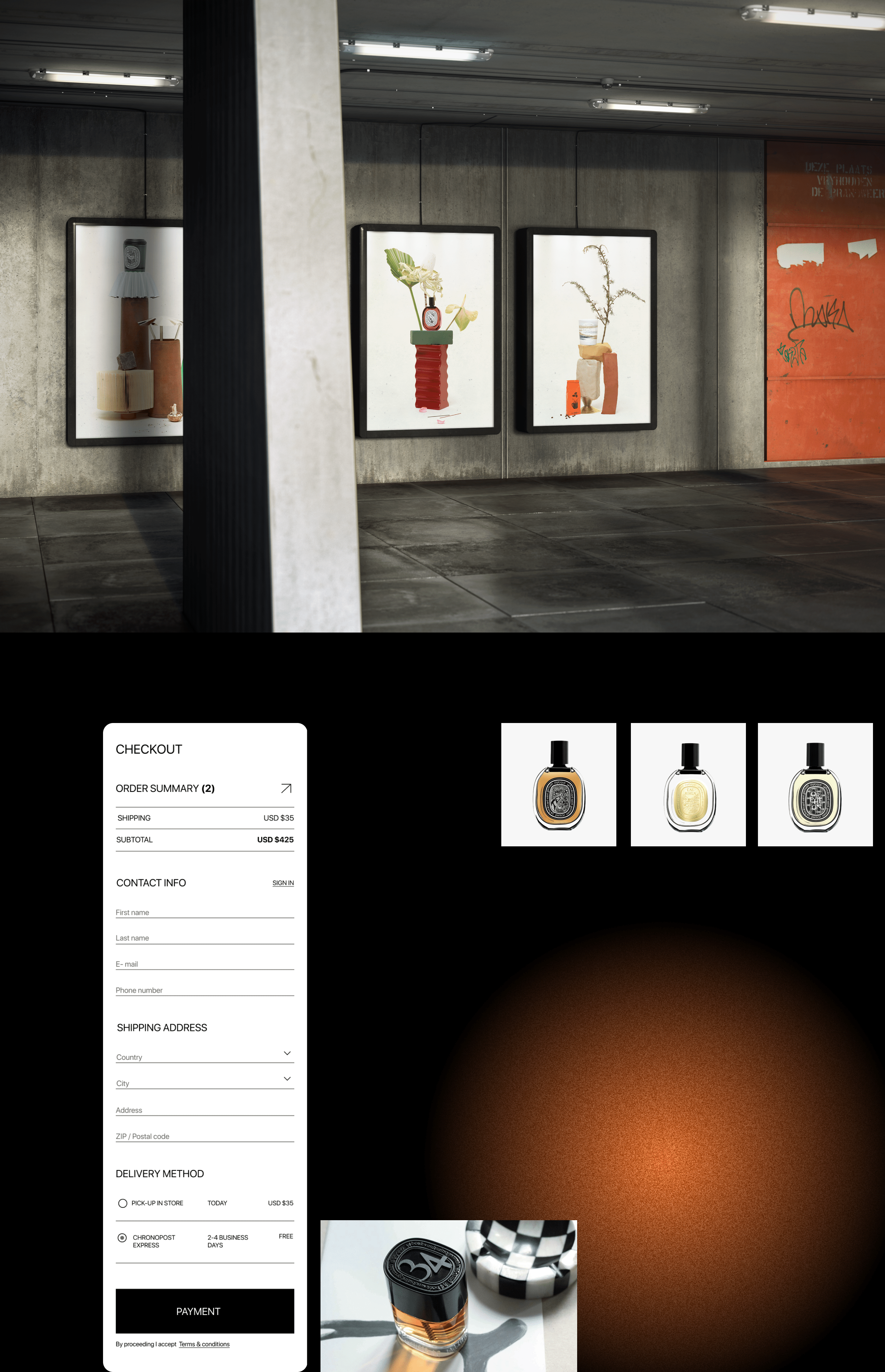 DIPTYQUE — redesign concept — Изображение №4 — Интерфейсы на Dprofile
