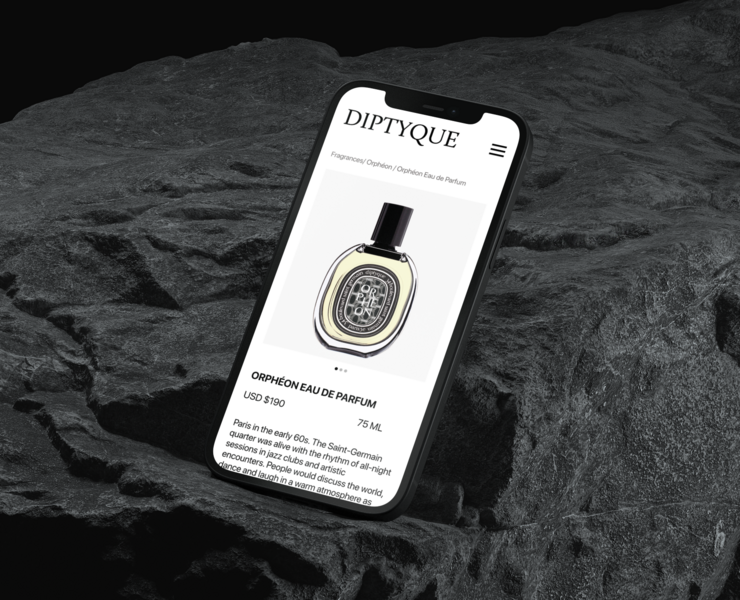 DIPTYQUE — redesign concept на Dprofile