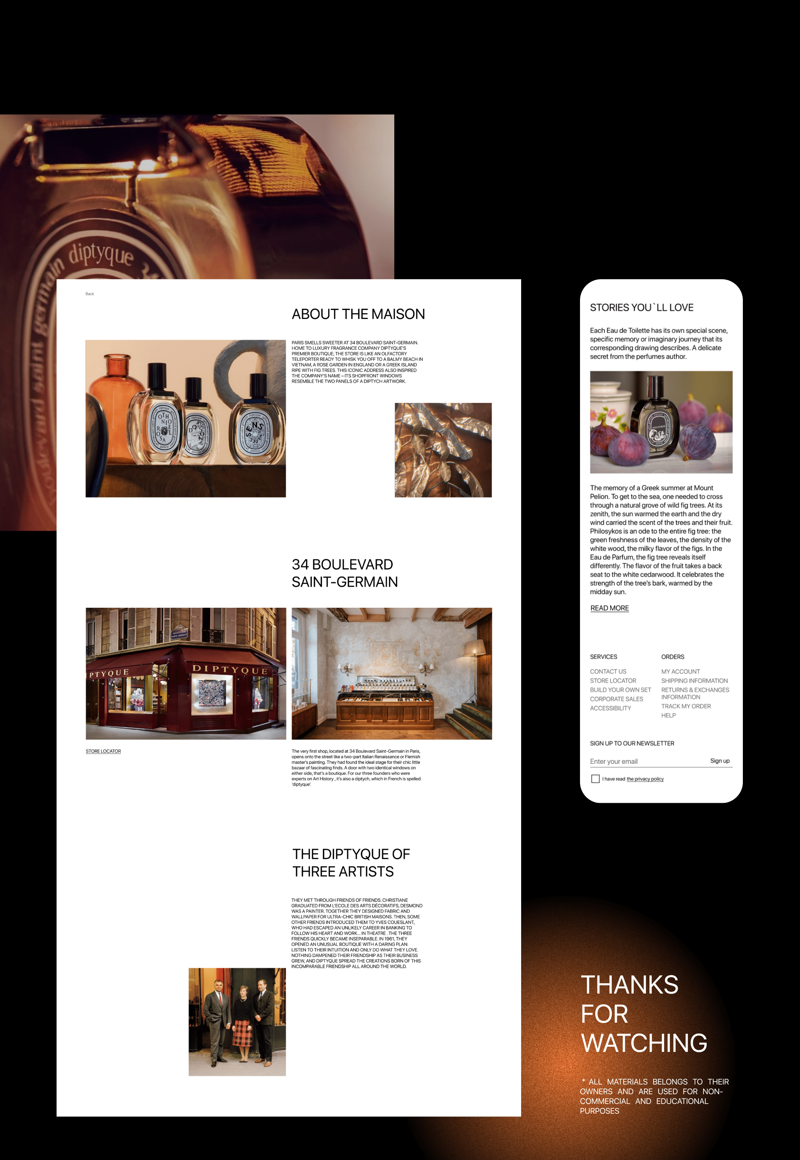 DIPTYQUE — redesign concept — Изображение №7 — Интерфейсы на Dprofile