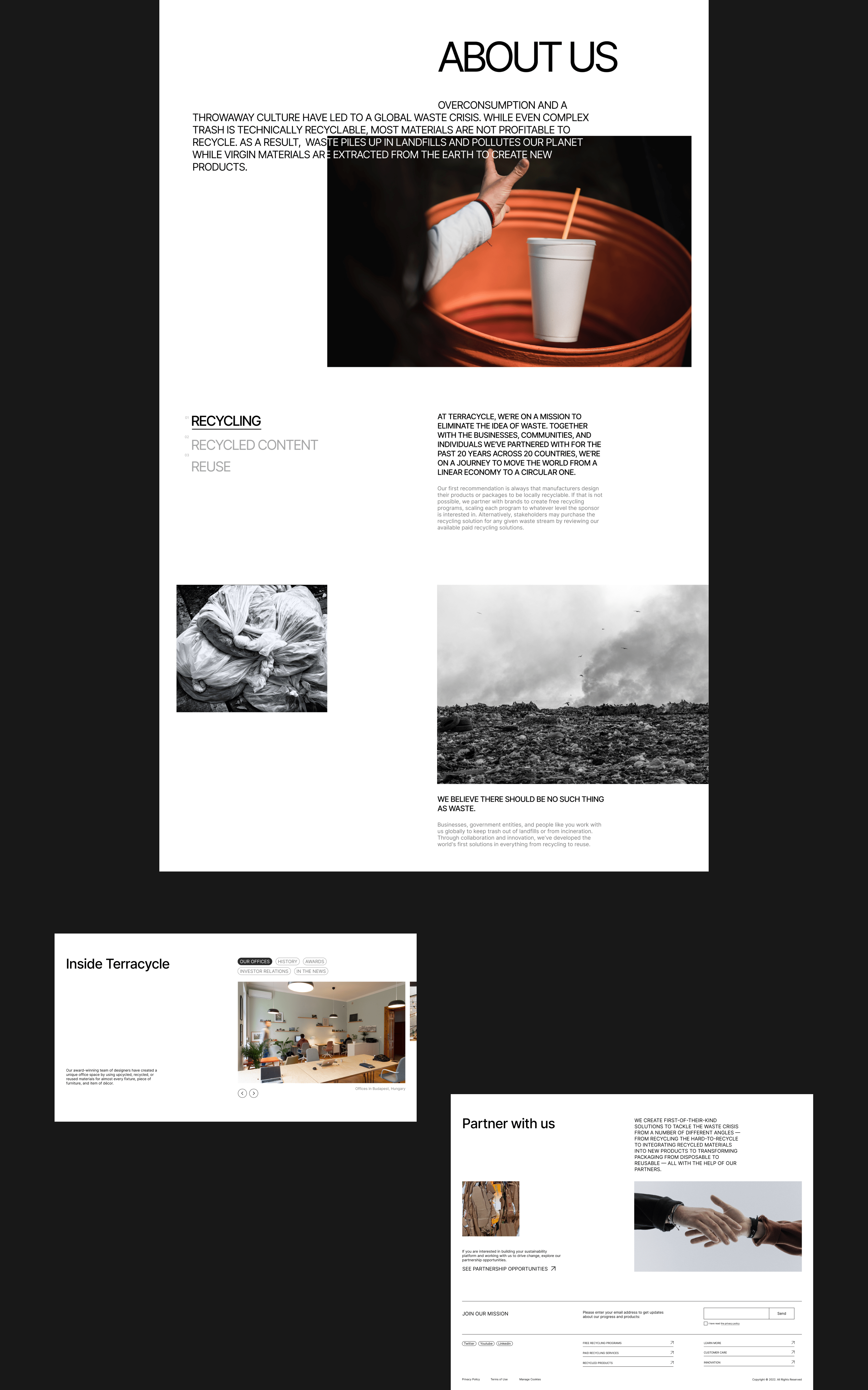 Terracycle — corporate website — Изображение №5 — Интерфейсы на Dprofile