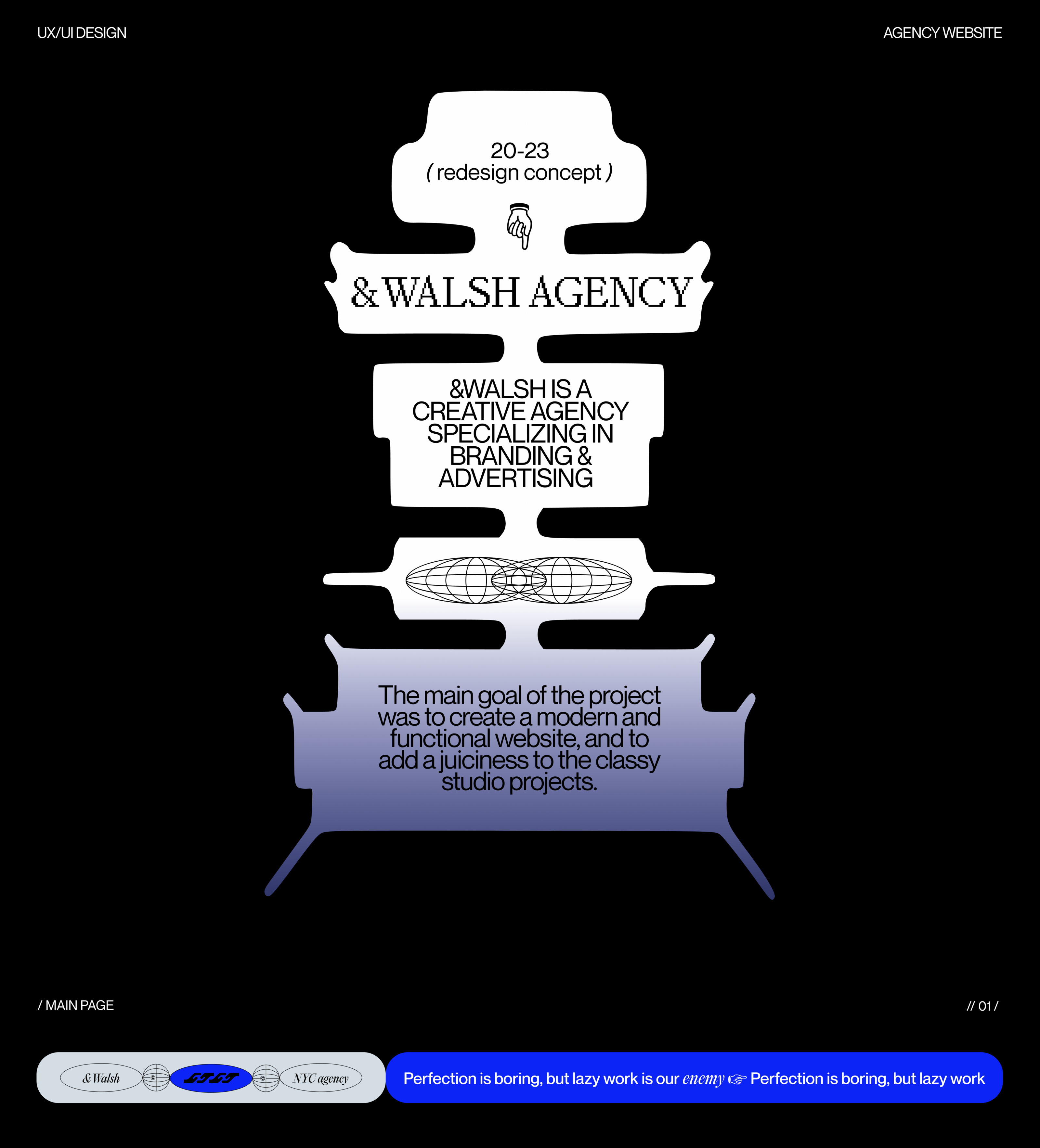 &Walsh - agency website — Изображение №1 — Интерфейсы на Dprofile