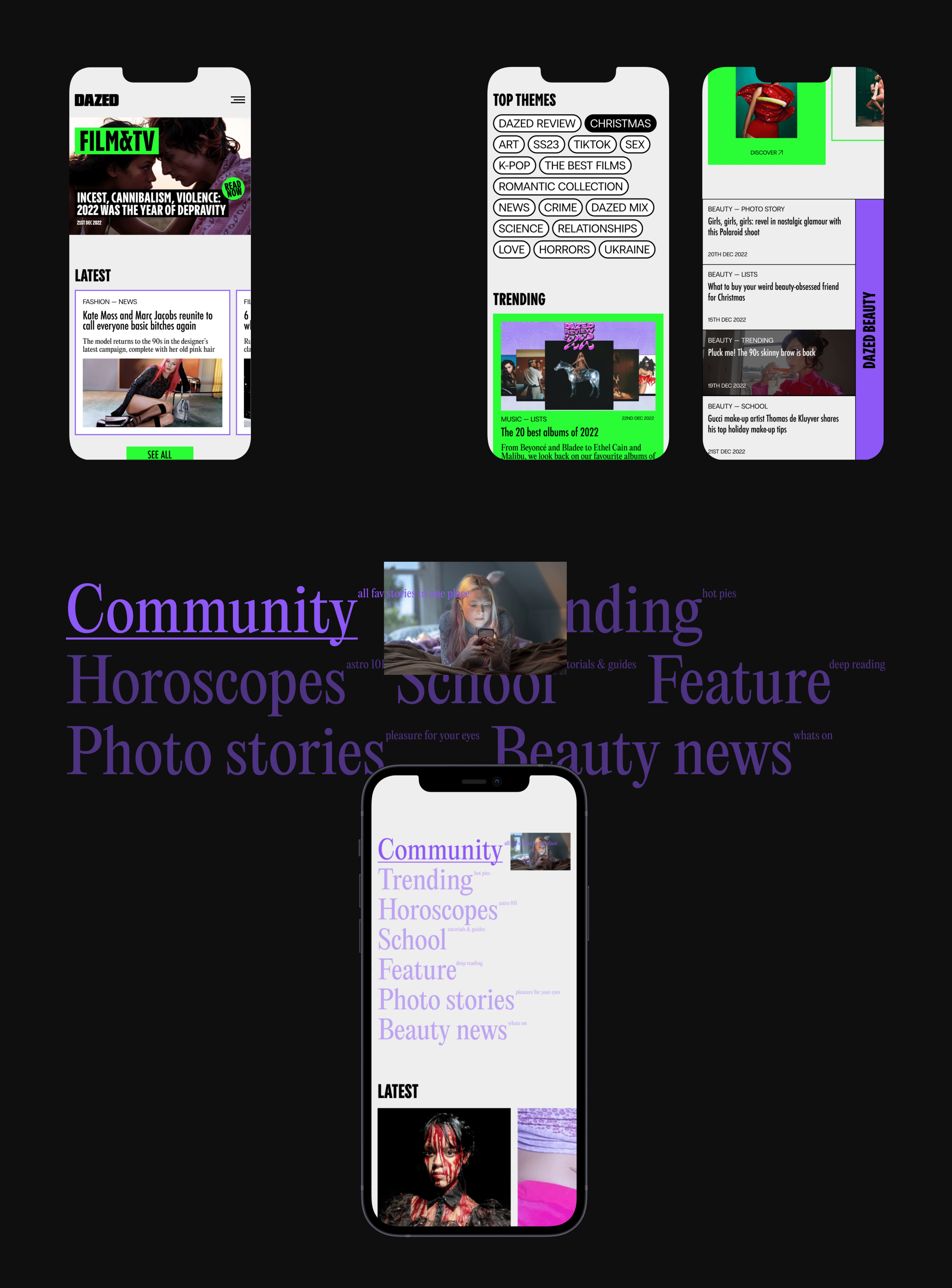 DAZED web. — Изображение №3 — Интерфейсы, Графика на Dprofile