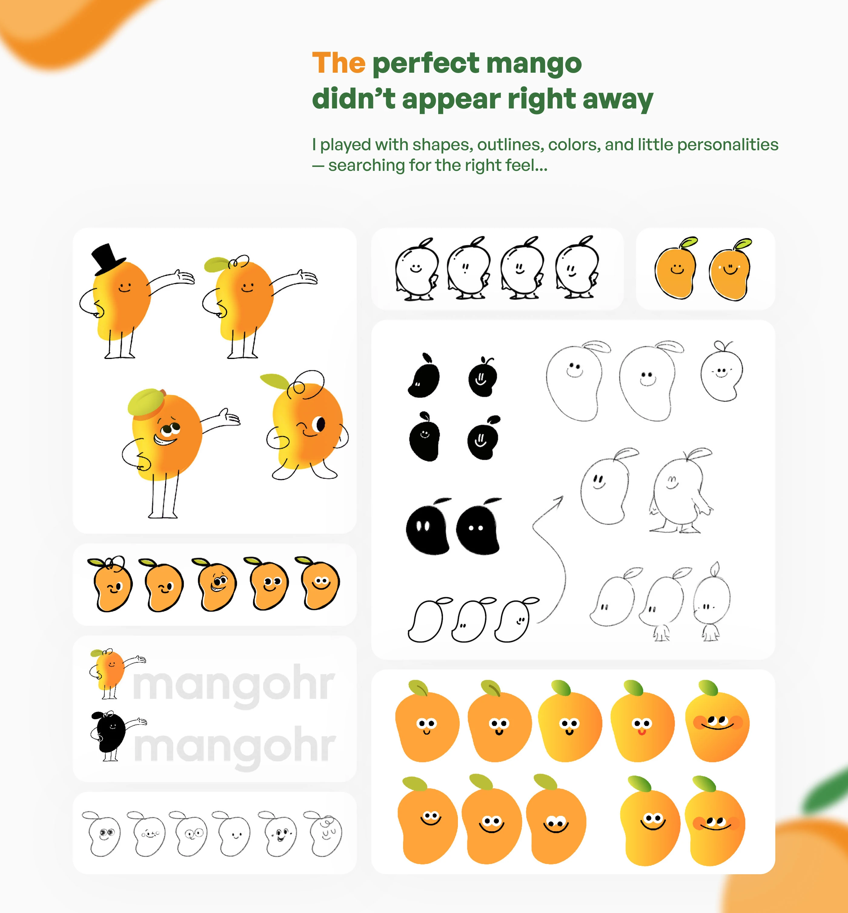 Mangohr – Мascot Design & UI illustrations — Изображение №2 — Брендинг, Иллюстрация на Dprofile