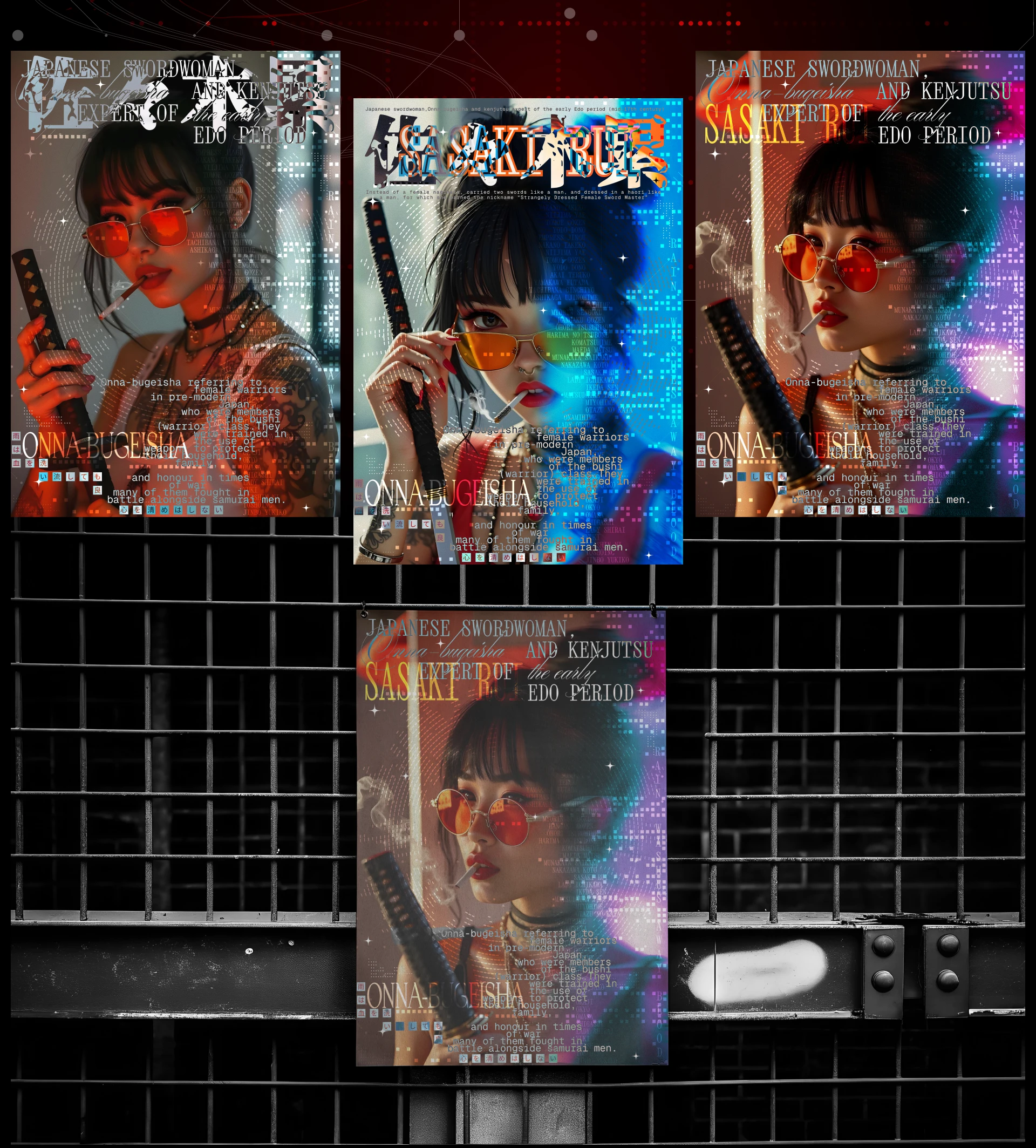 Japanese posters | Onna-bugeisha — Изображение №2 — Интерфейсы, Графика на Dprofile