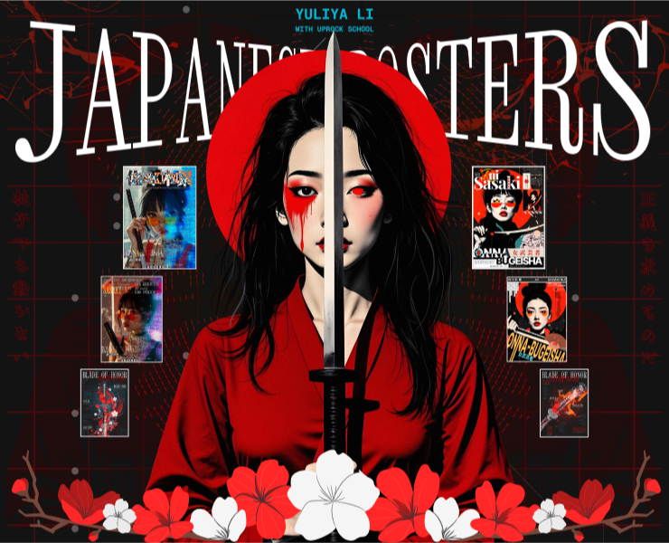 Japanese posters | Onna-bugeisha — Интерфейсы, Графика на Dprofile