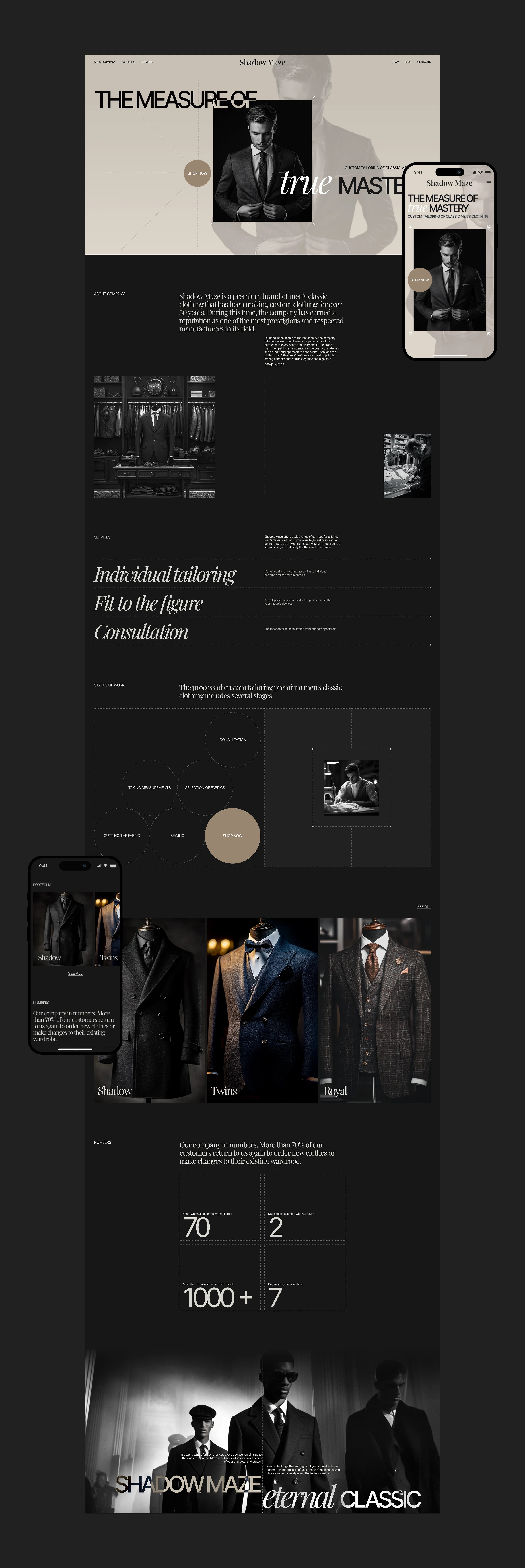 SHADOW MAZE | Corporate Website — Изображение №3 — Интерфейсы, Брендинг на Dprofile