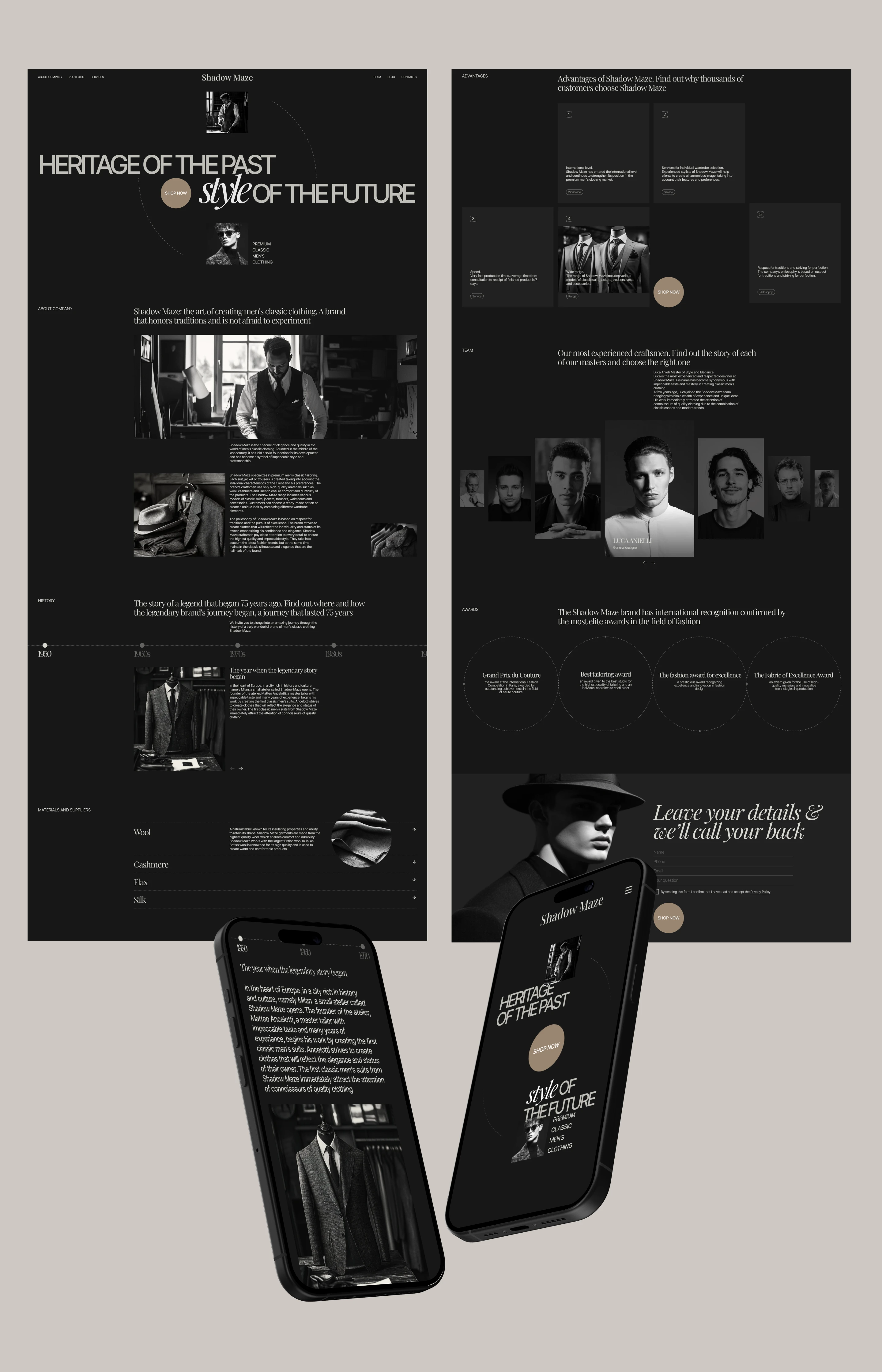 SHADOW MAZE | Corporate Website — Изображение №10 — Интерфейсы, Брендинг на Dprofile