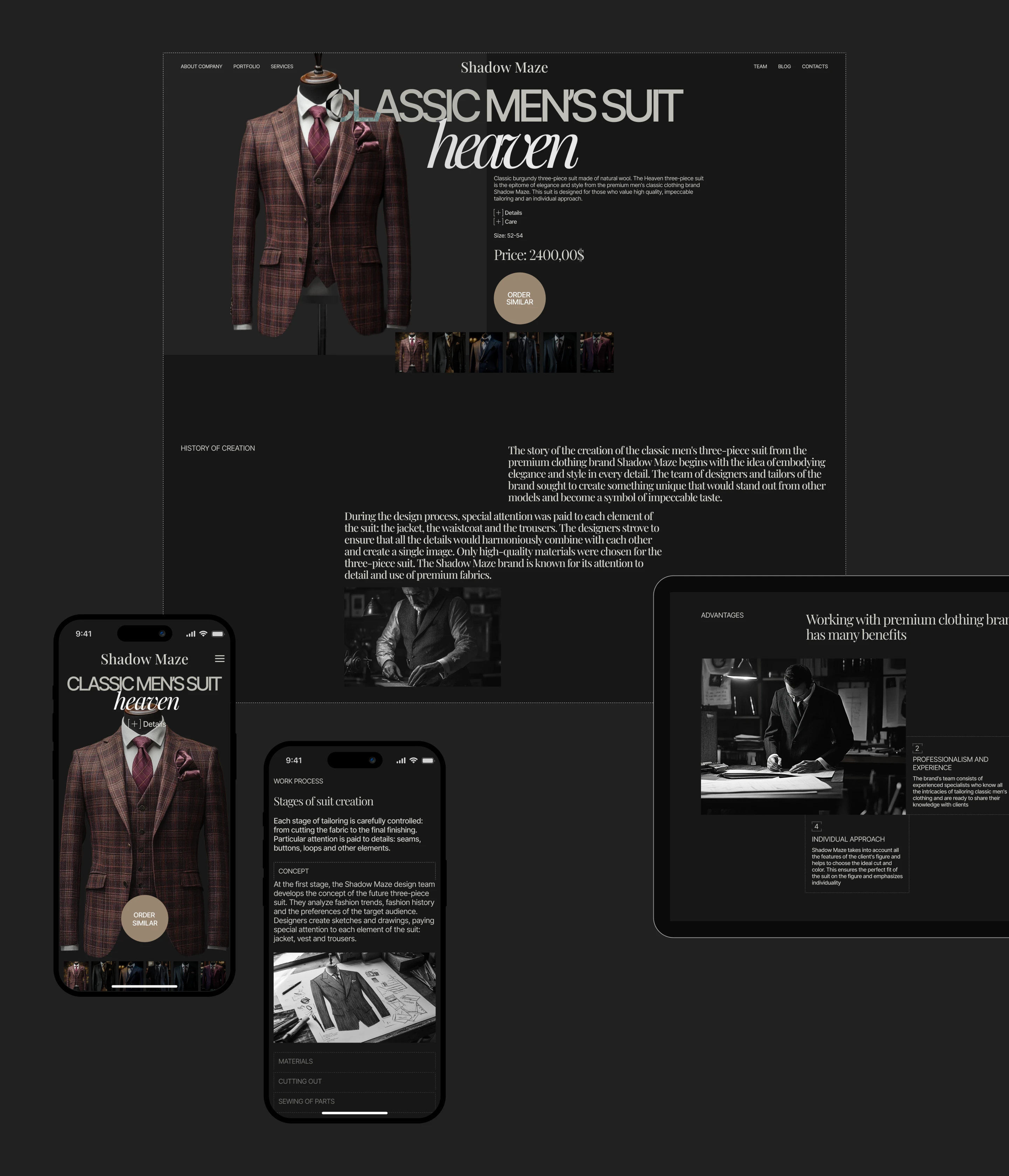 SHADOW MAZE | Corporate Website — Изображение №7 — Интерфейсы, Брендинг на Dprofile