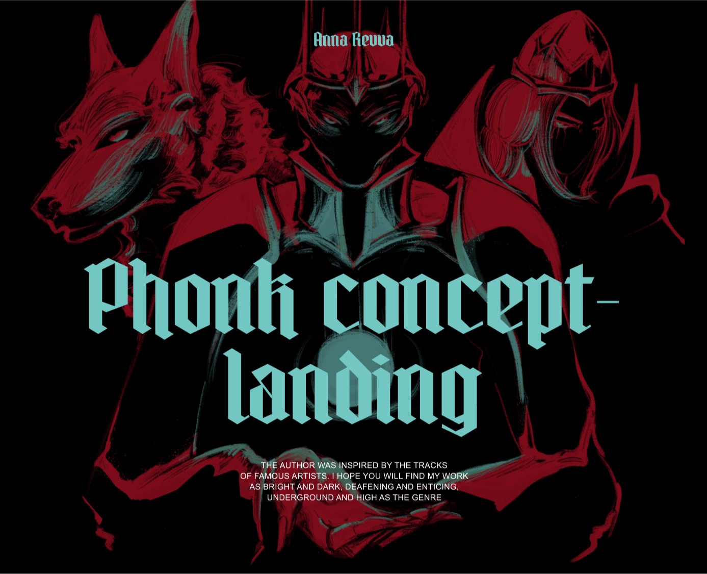 Phonk concept-landing на Dprofile