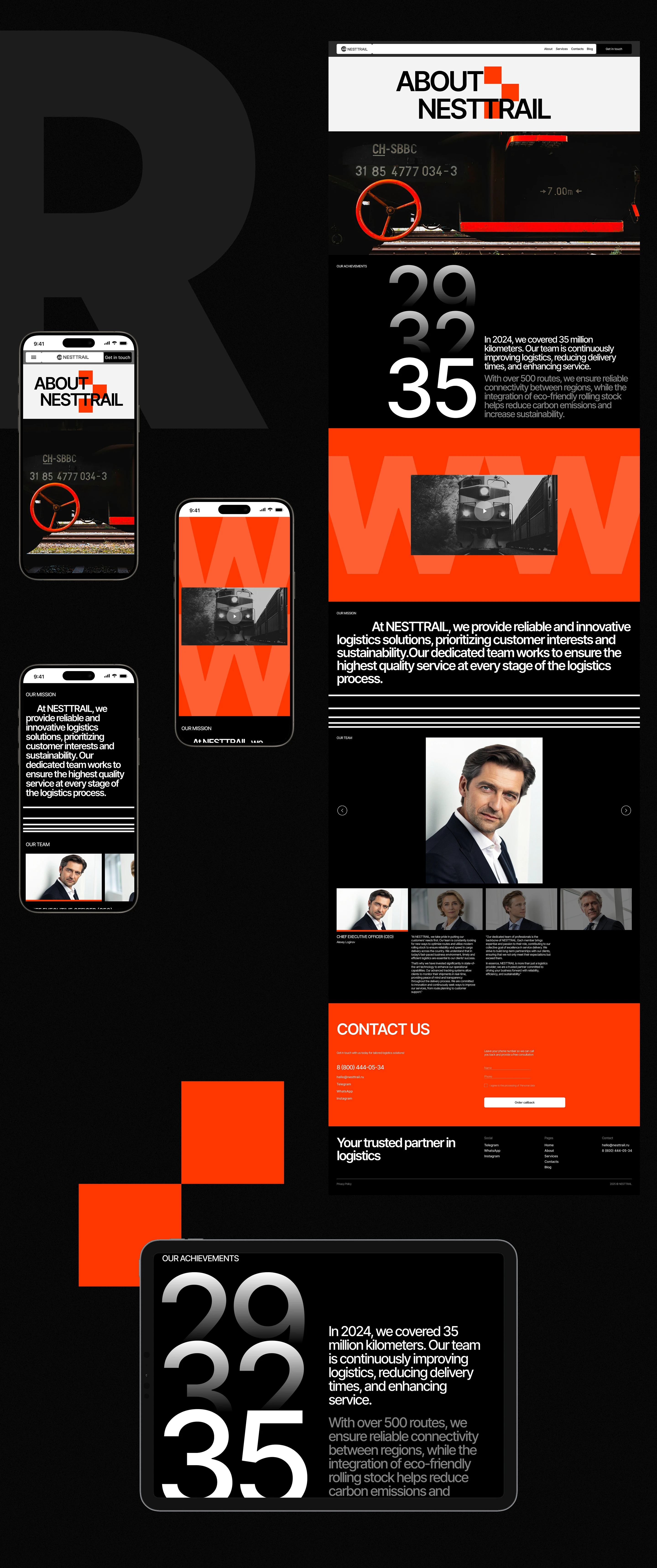 NESTTRAIL | Corporate Website — Изображение №9 — Интерфейсы на Dprofile