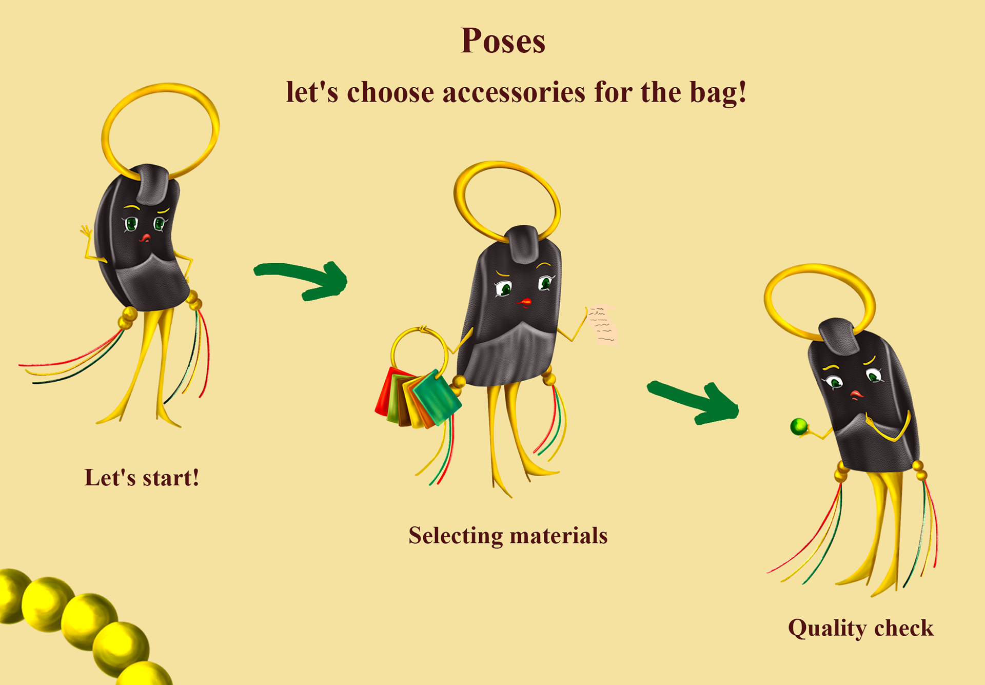 Character design-bag Borsa — Изображение №3 — Иллюстрация на Dprofile