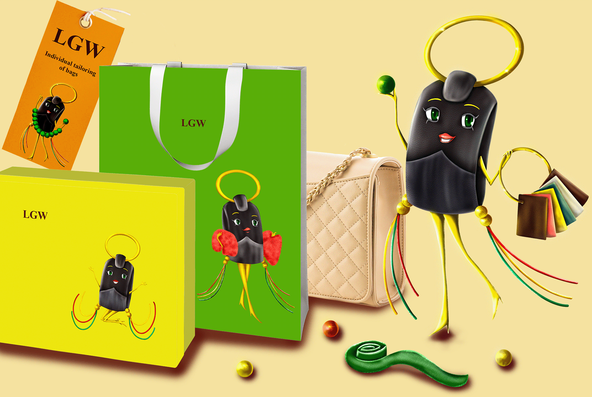 Character design-bag Borsa — Изображение №8 — Иллюстрация на Dprofile