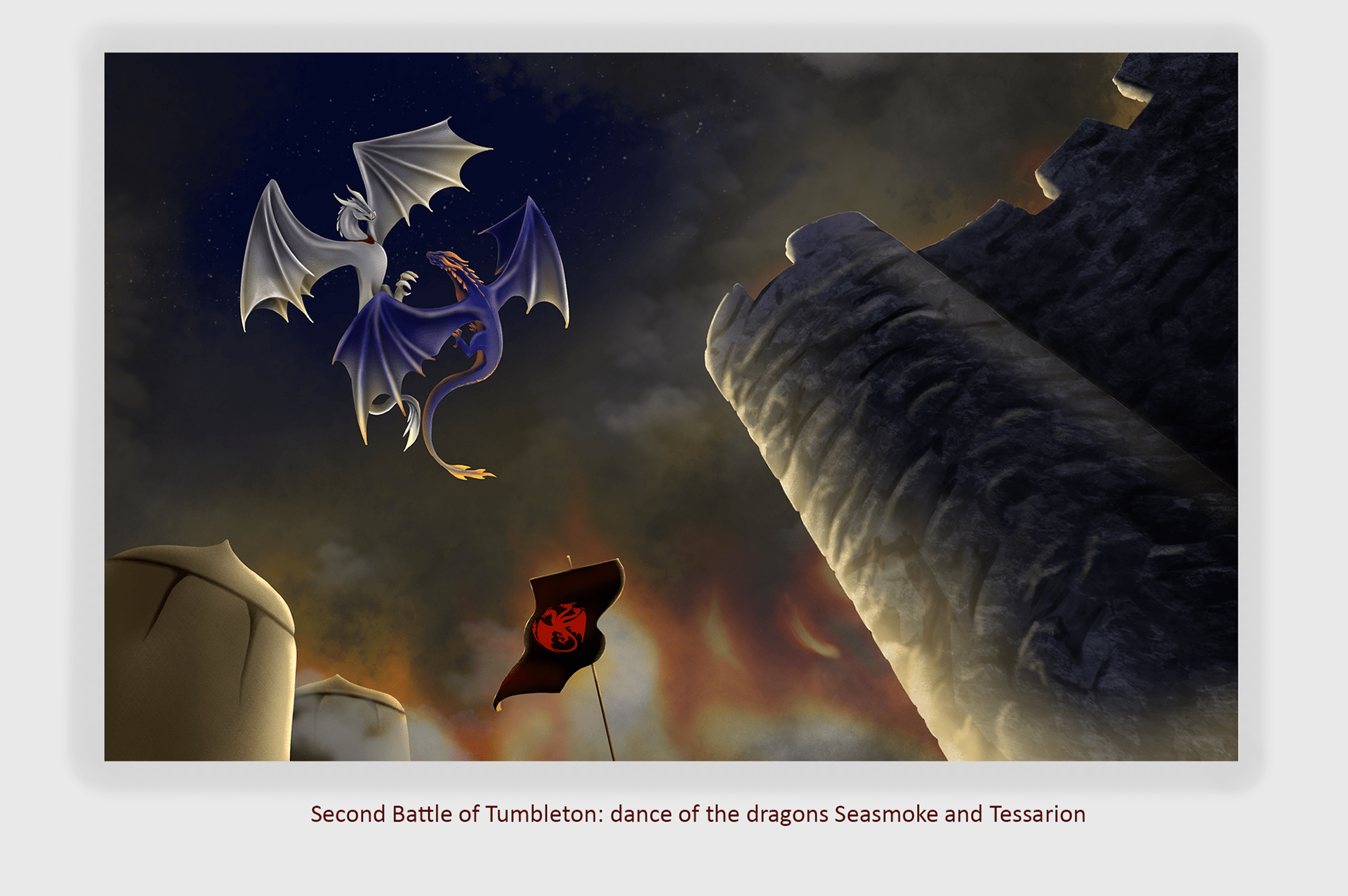 Book illustration- Fire and blood — Изображение №12 — Иллюстрация на Dprofile